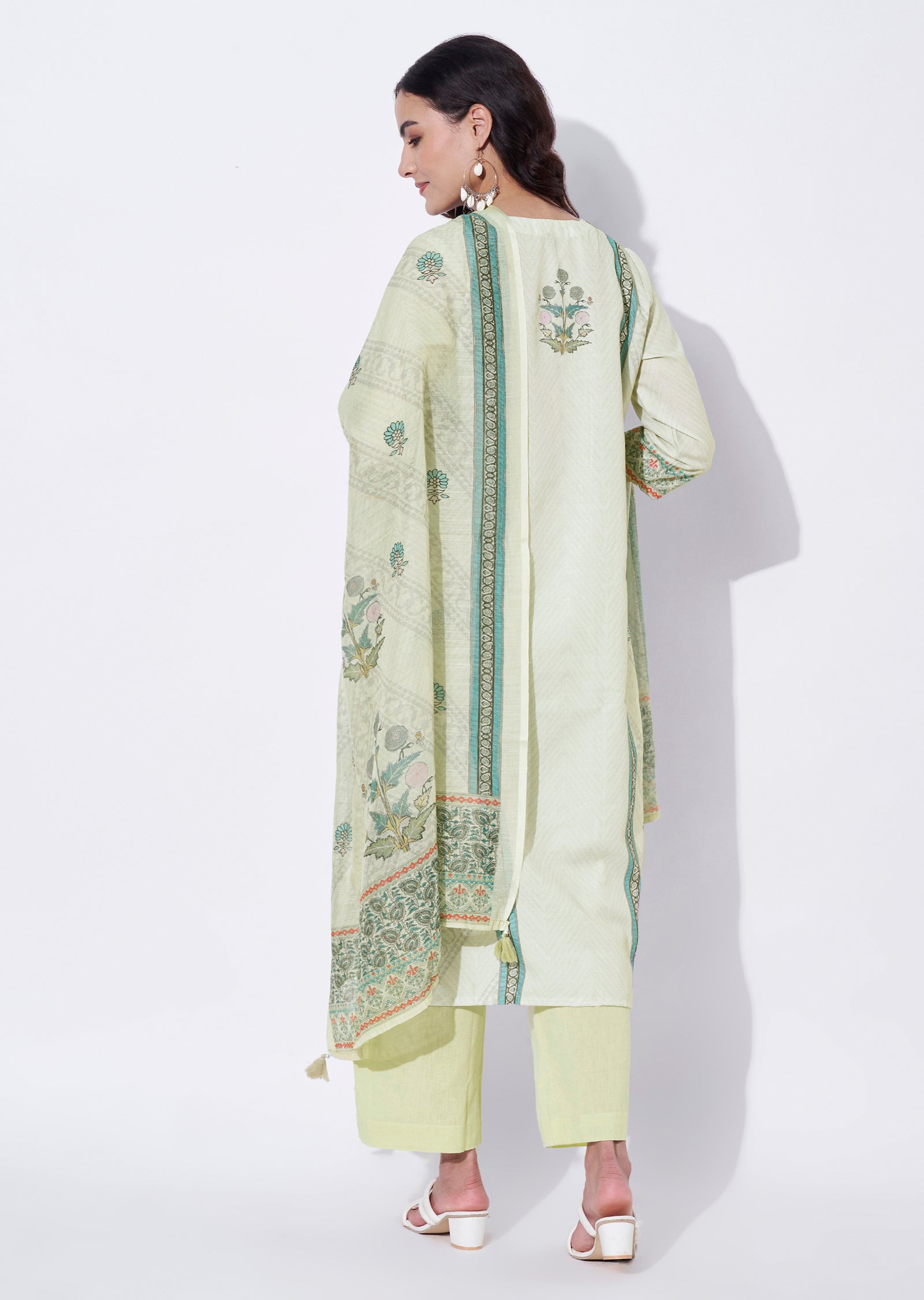 Pista Linen cotton Straight cut suit