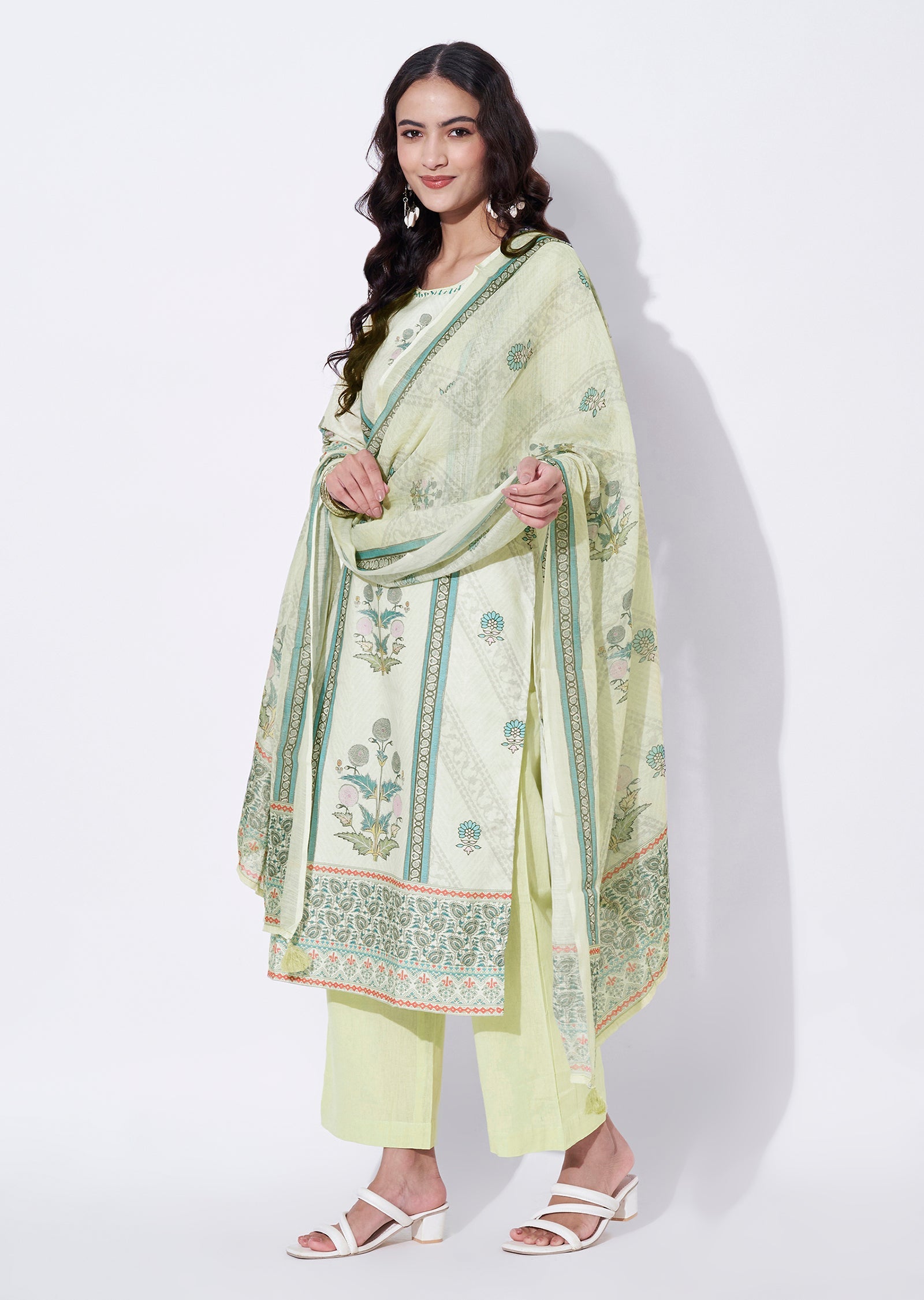 Pista Linen cotton Straight cut suit