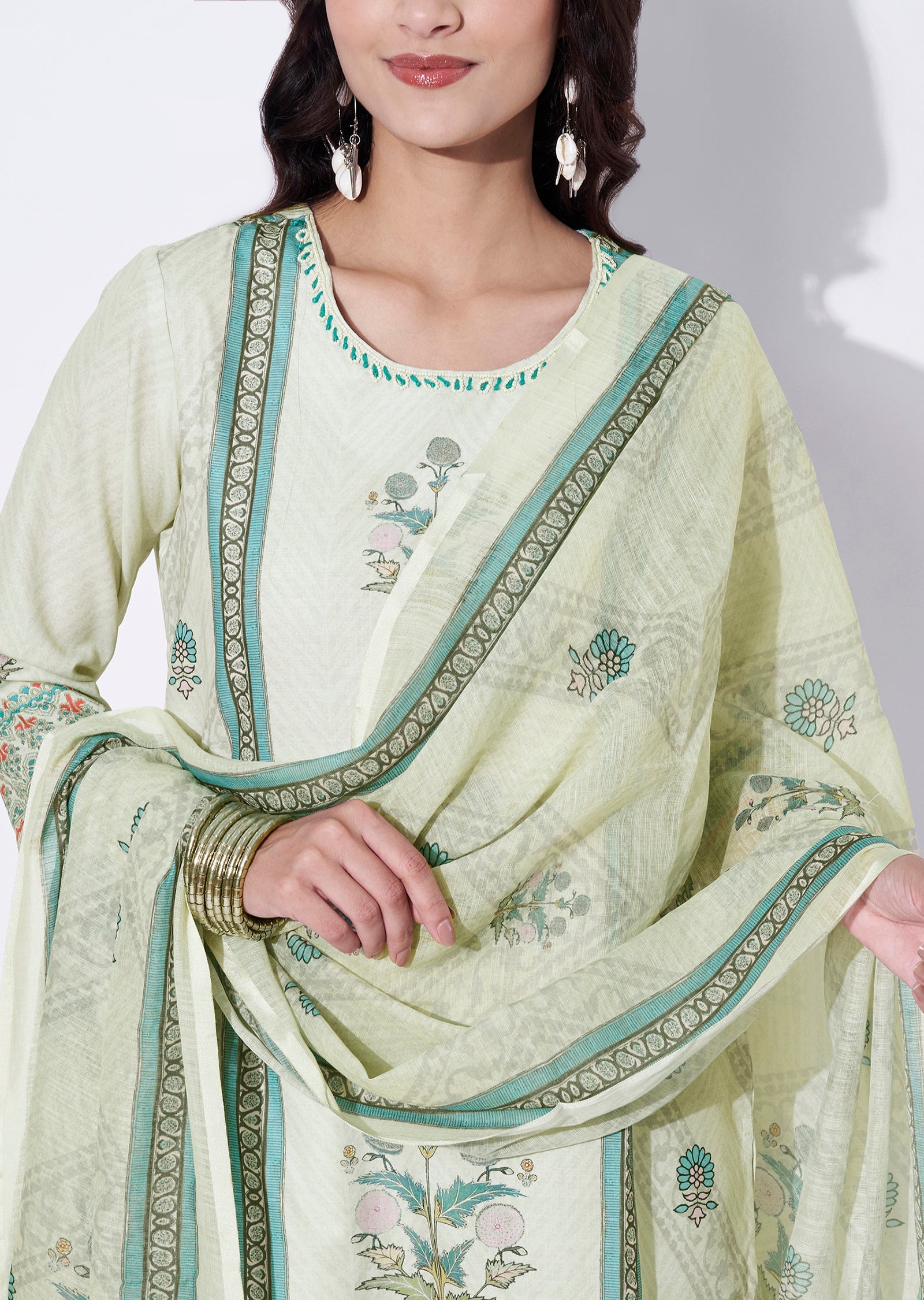 Pista Linen cotton Straight cut suit