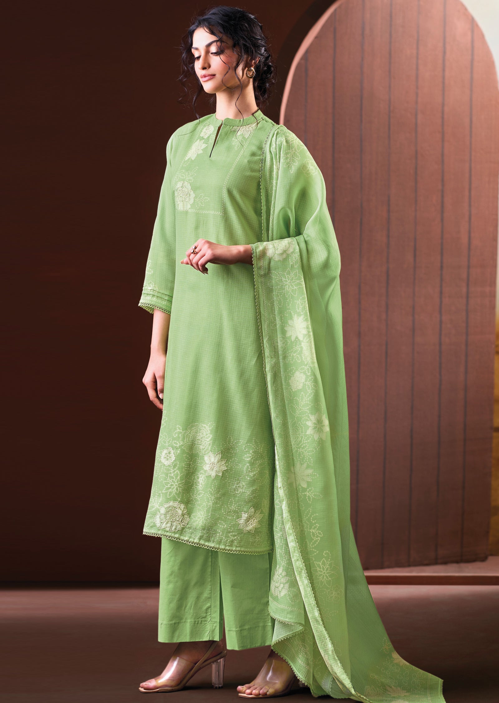 Green Kota Straight cut Suit