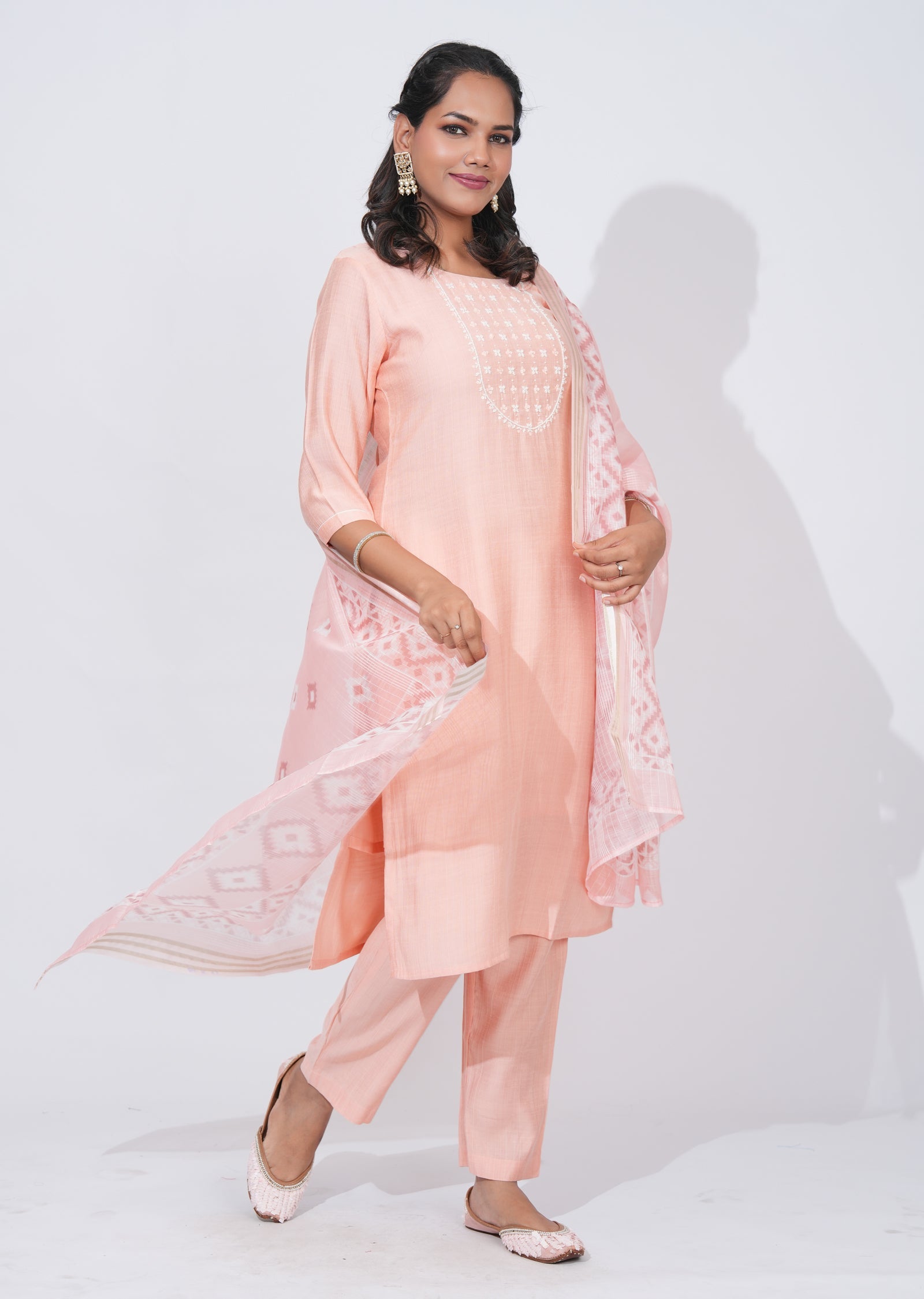 Peach Gold Straight cut Suit