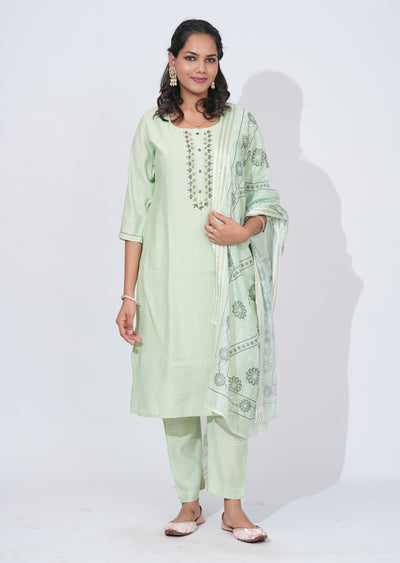 Green Gold Straight cut Suit