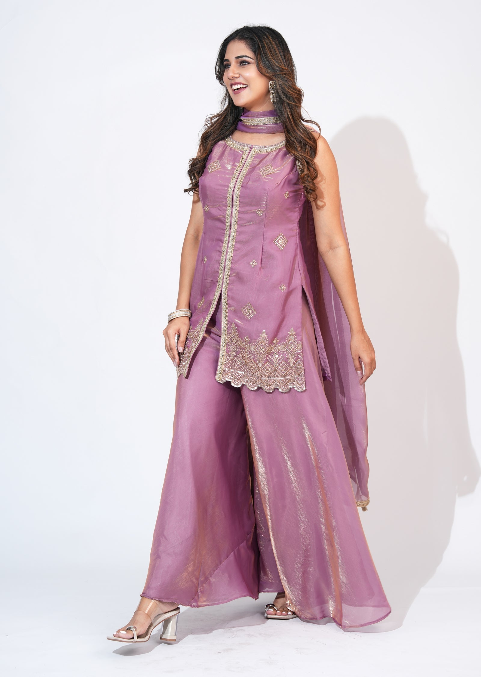 Lavender Sharara Set