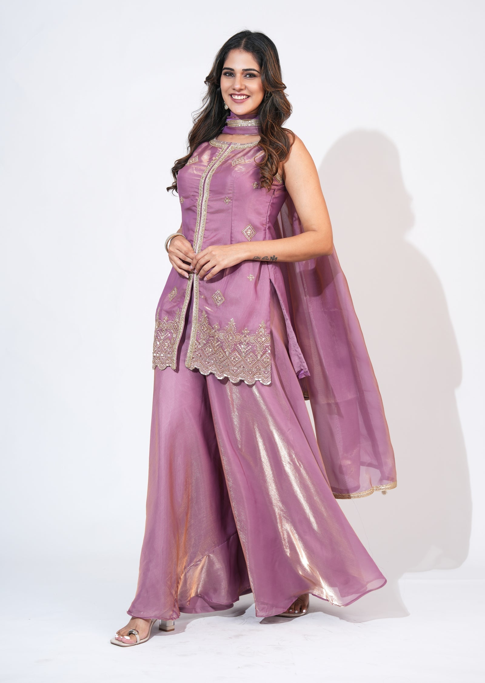 Lavender Sharara Set