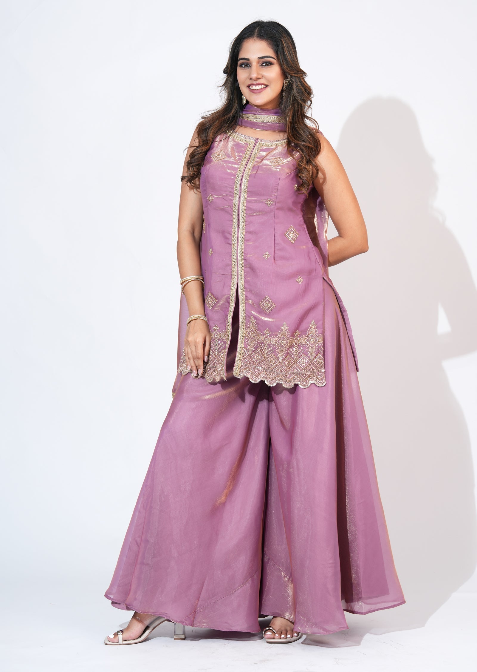 Lavender Sharara Set