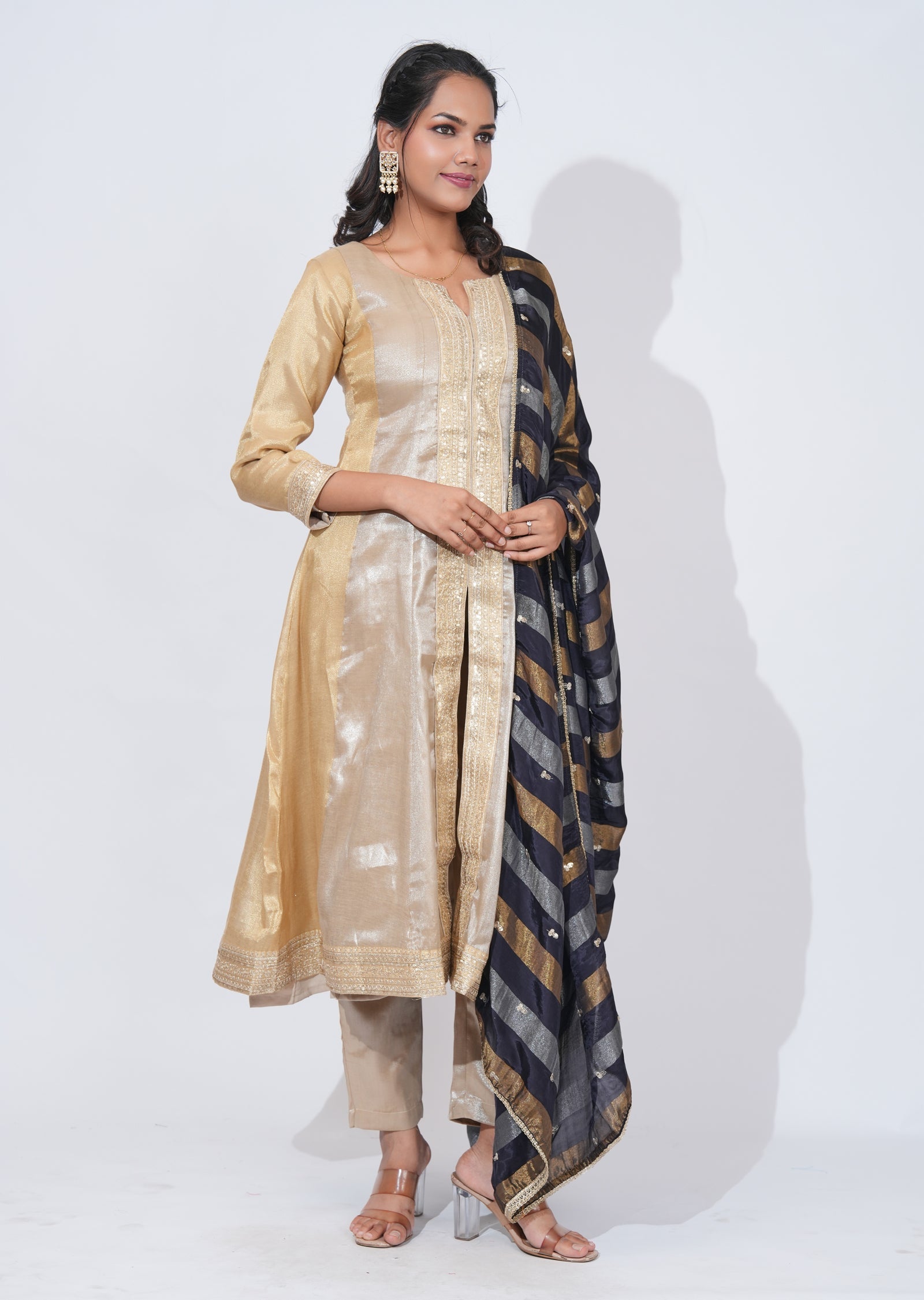 Mouse Tissue Anarkali Suit
