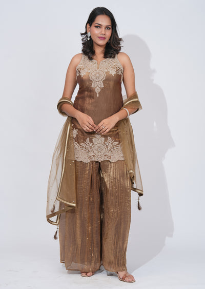 Green Sharara Set
