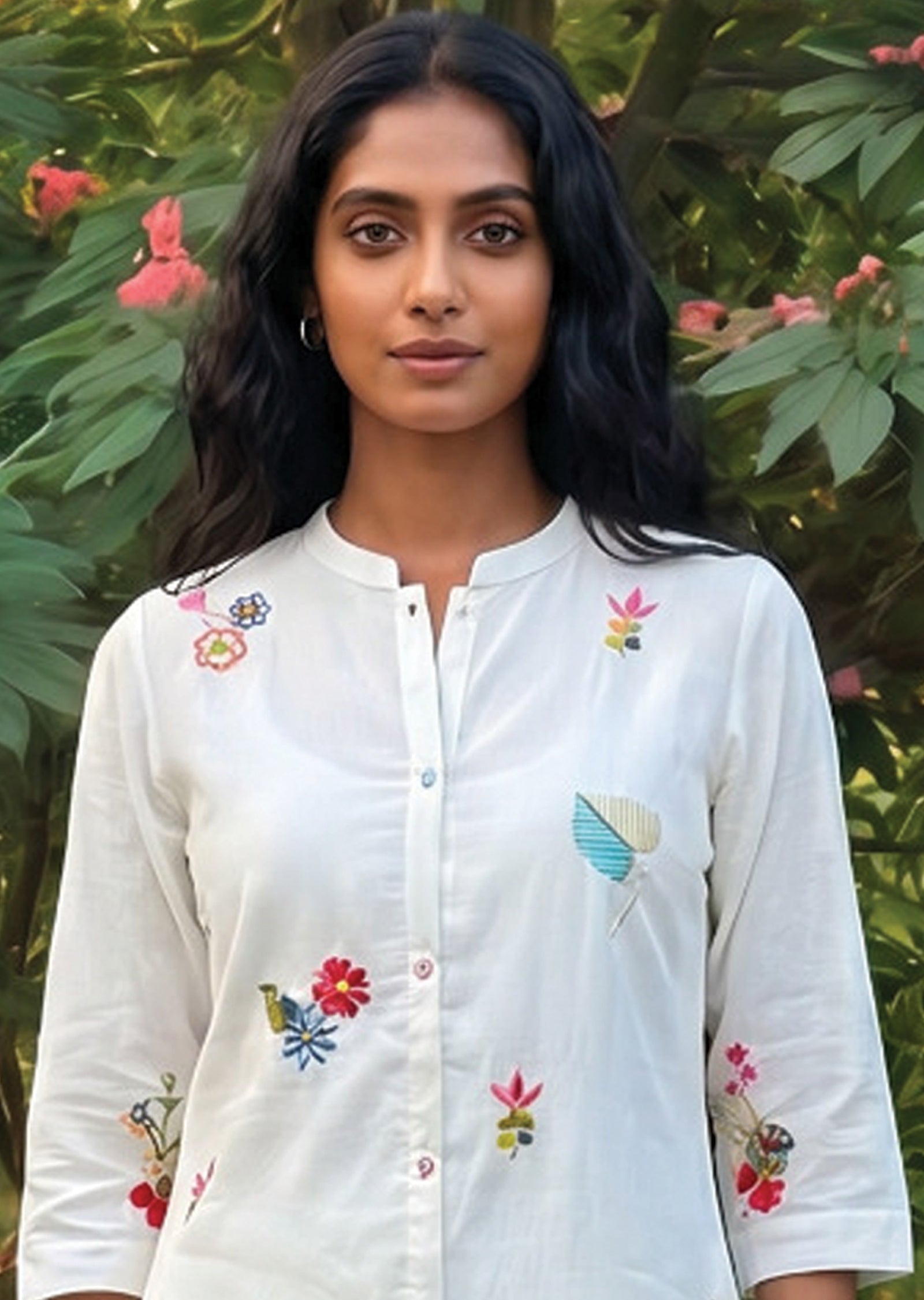 Off White Chanderi Co-ord Set