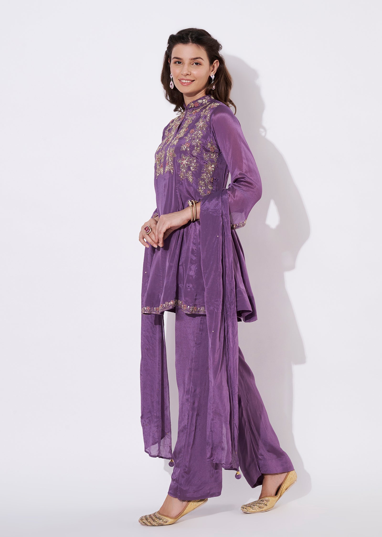 ノラネコ祭り Lavender Chinnon Straight cut suit