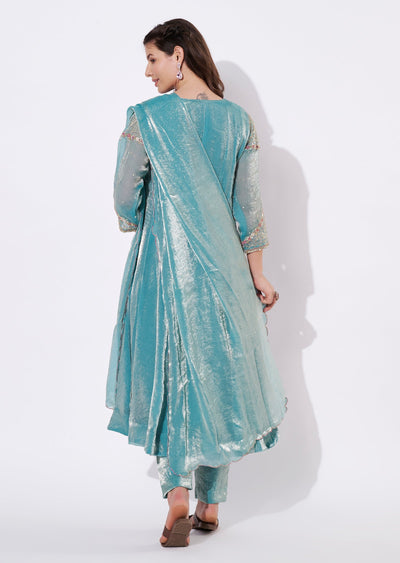 Dusty Green Anarkali Suit