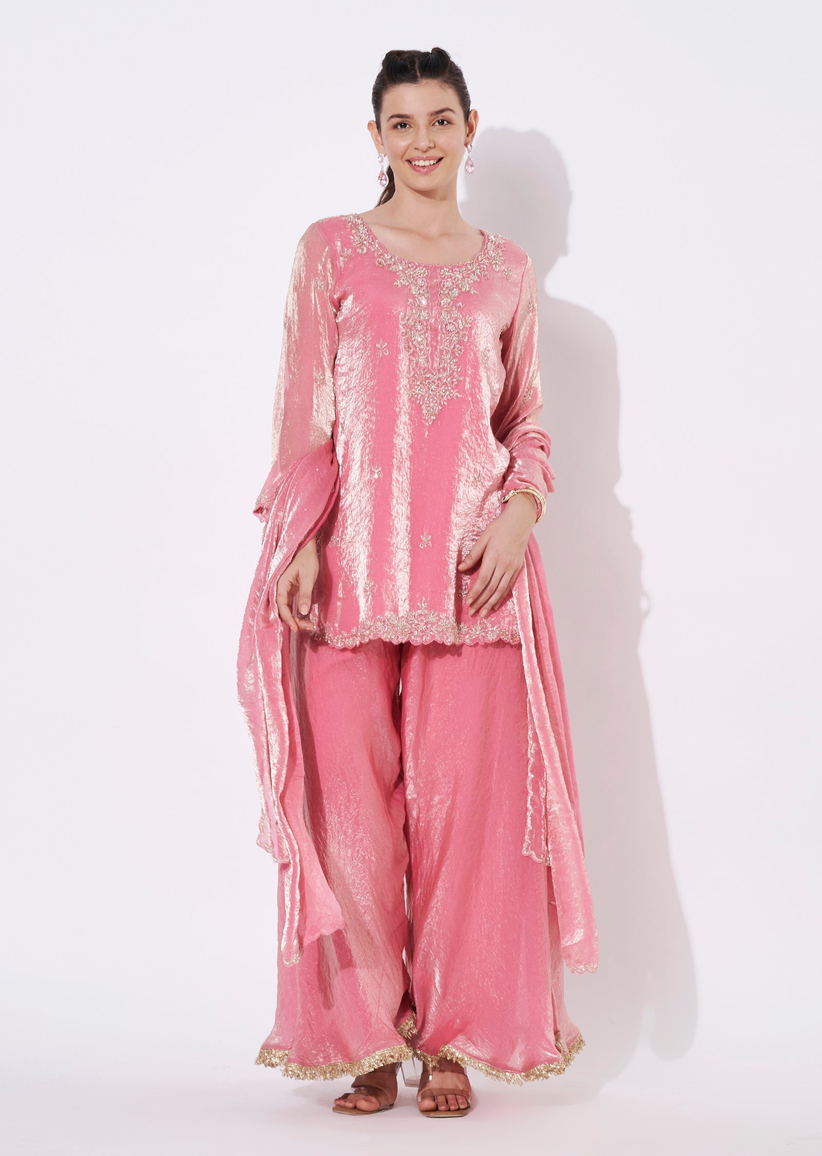 Light Pink Sharara Set