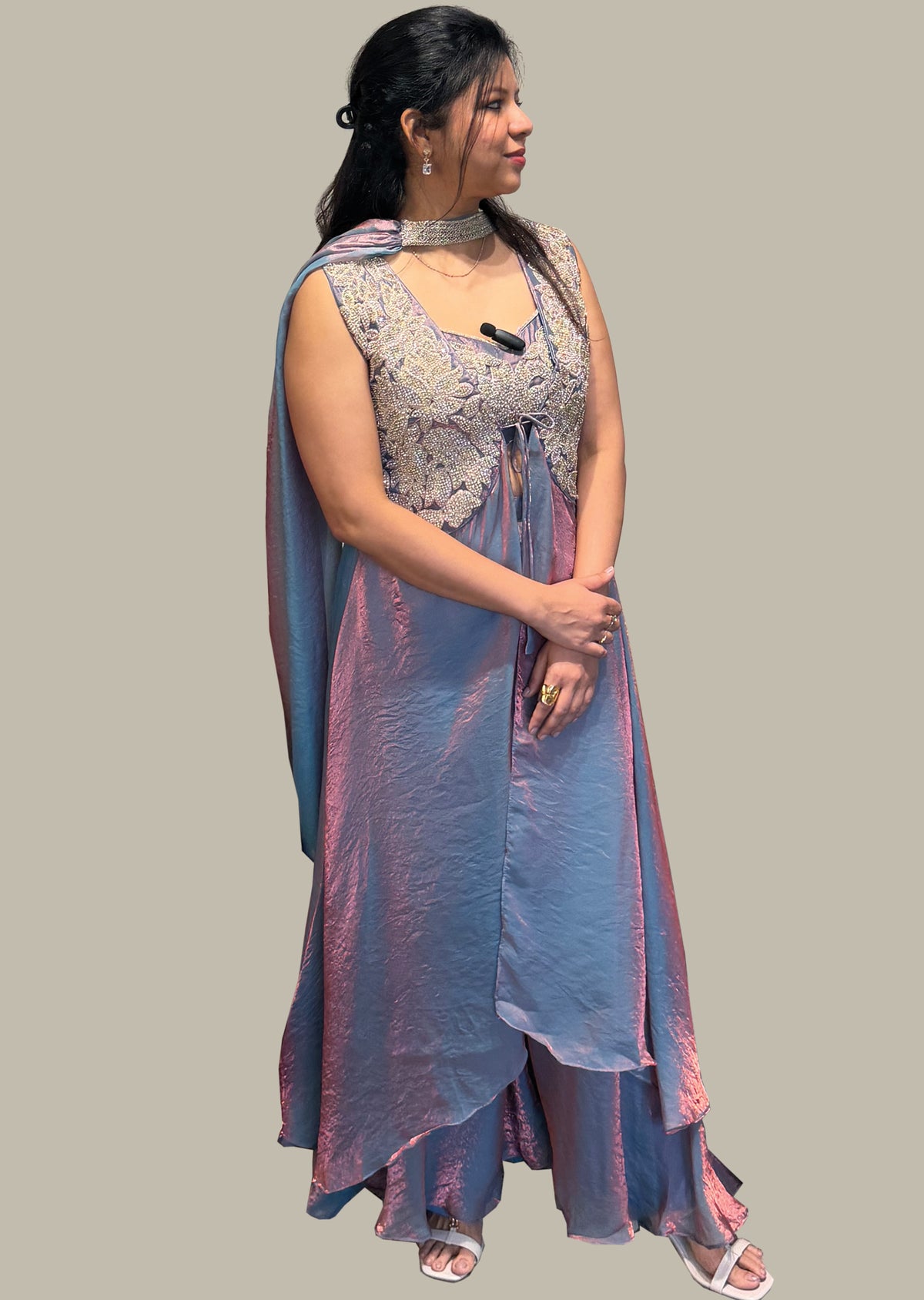 Grey Indowestern Set