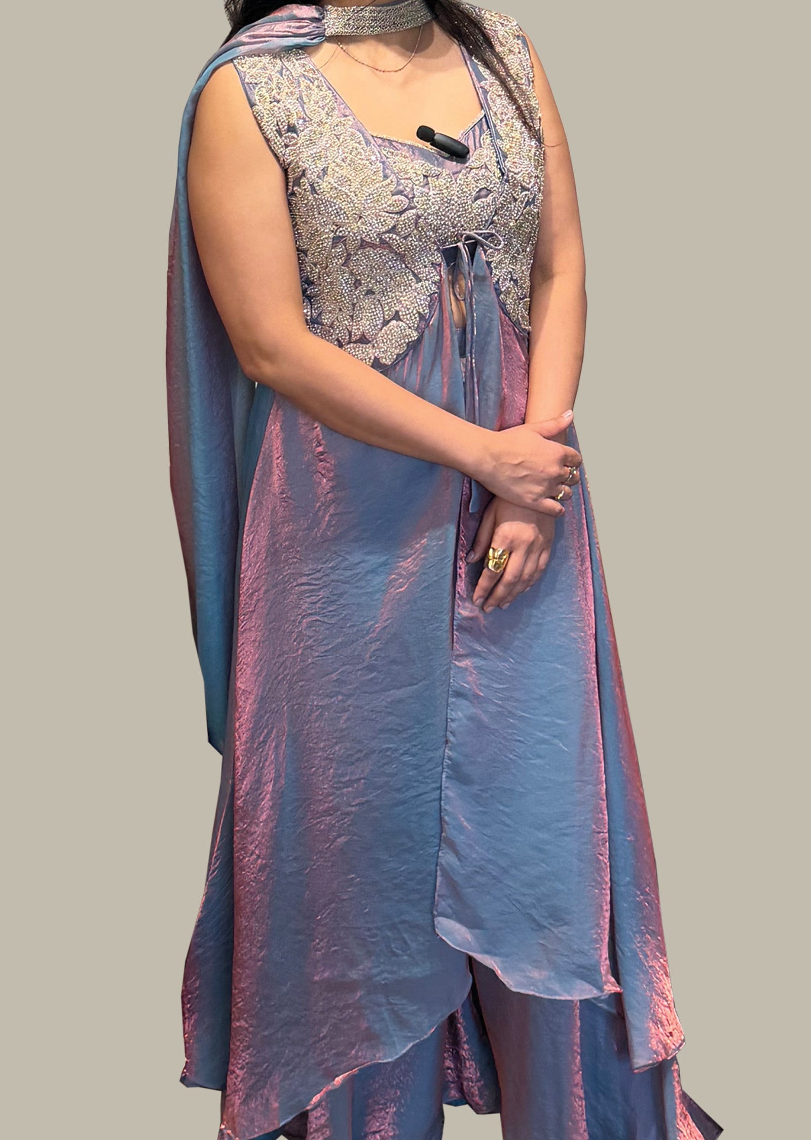 Grey Indowestern Set