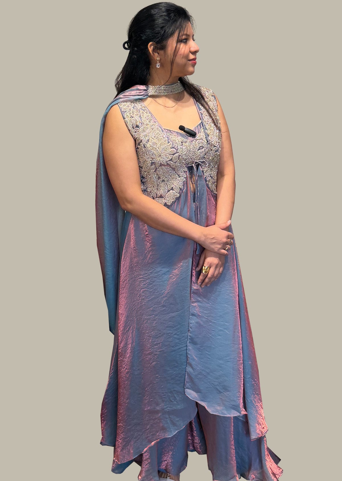 Grey Indowestern Set
