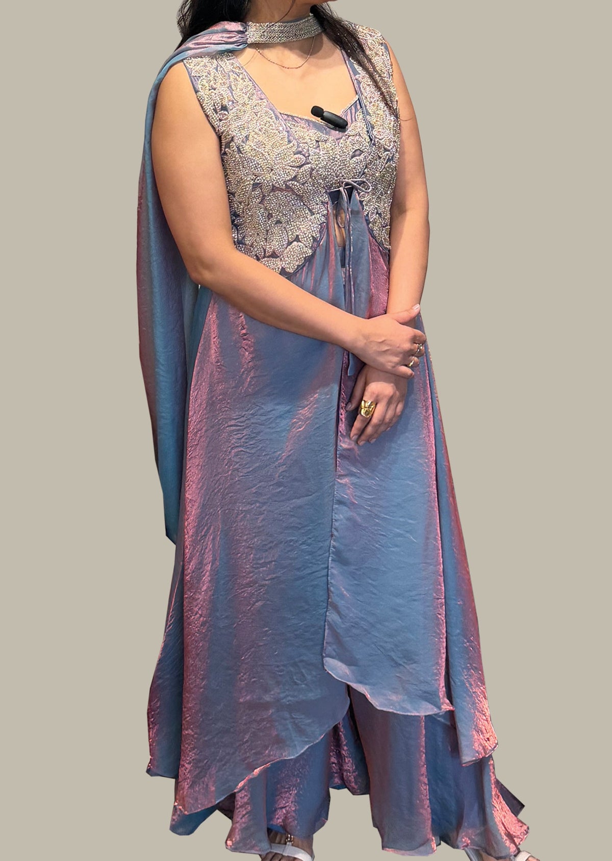 Grey Indowestern Set