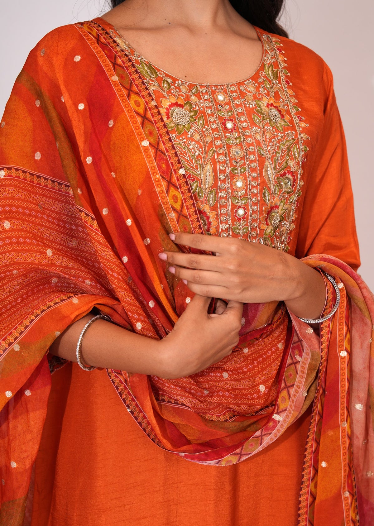 Rust Russian Silk Straight cut suit