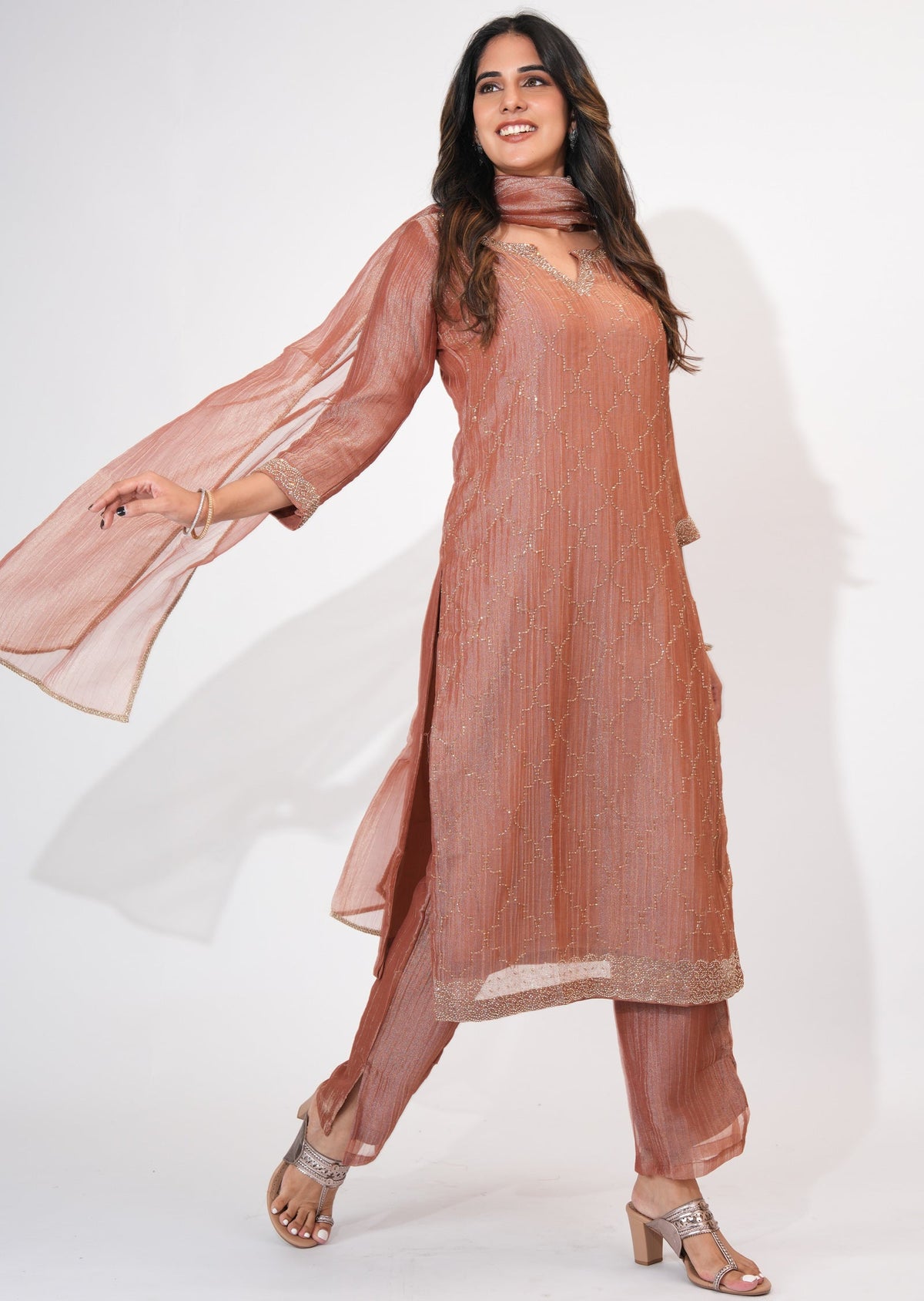 Light Brown Salsa Straight cut suit