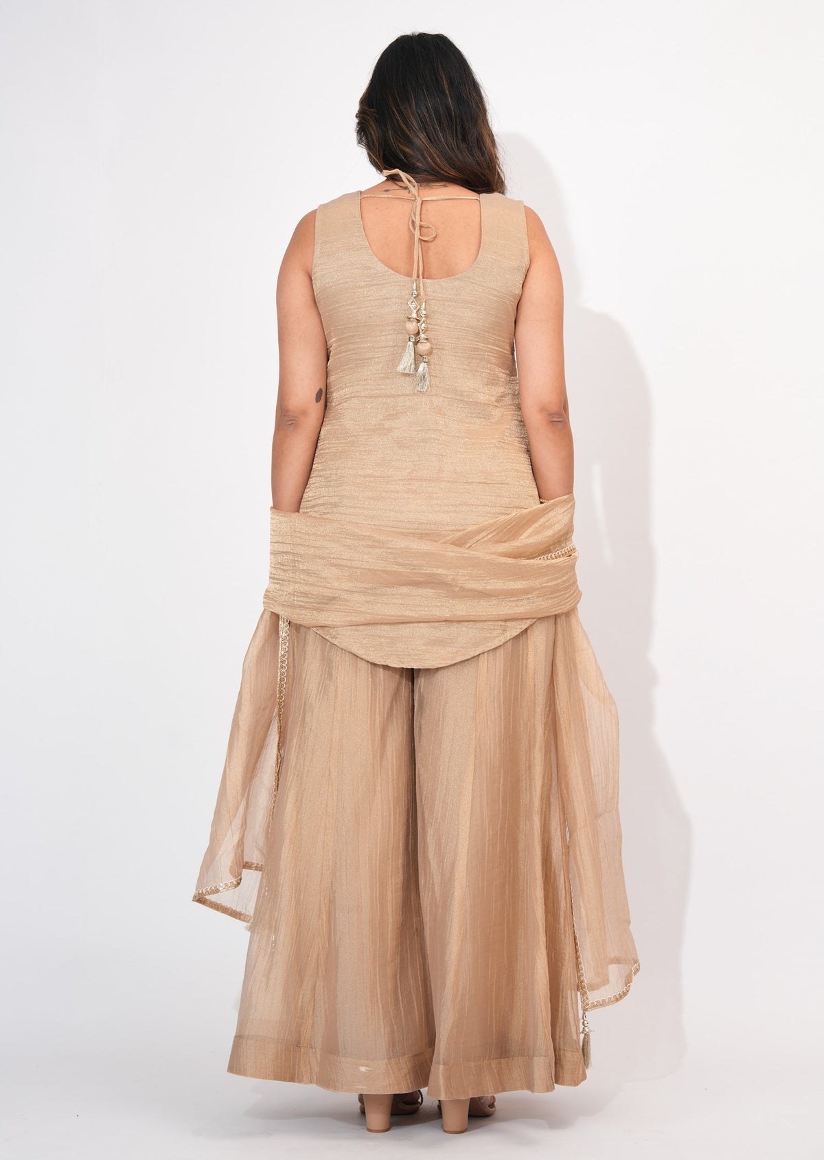Beige Salsa Sharara Set