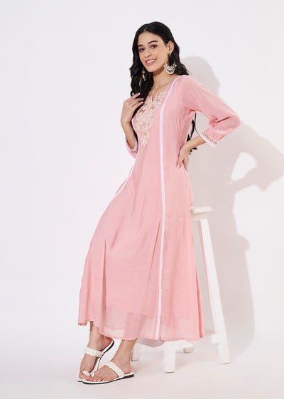 Coral Salsa Frock style kurti