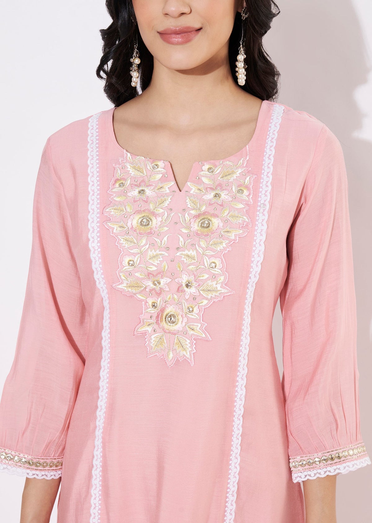 Coral Salsa Frock style kurti