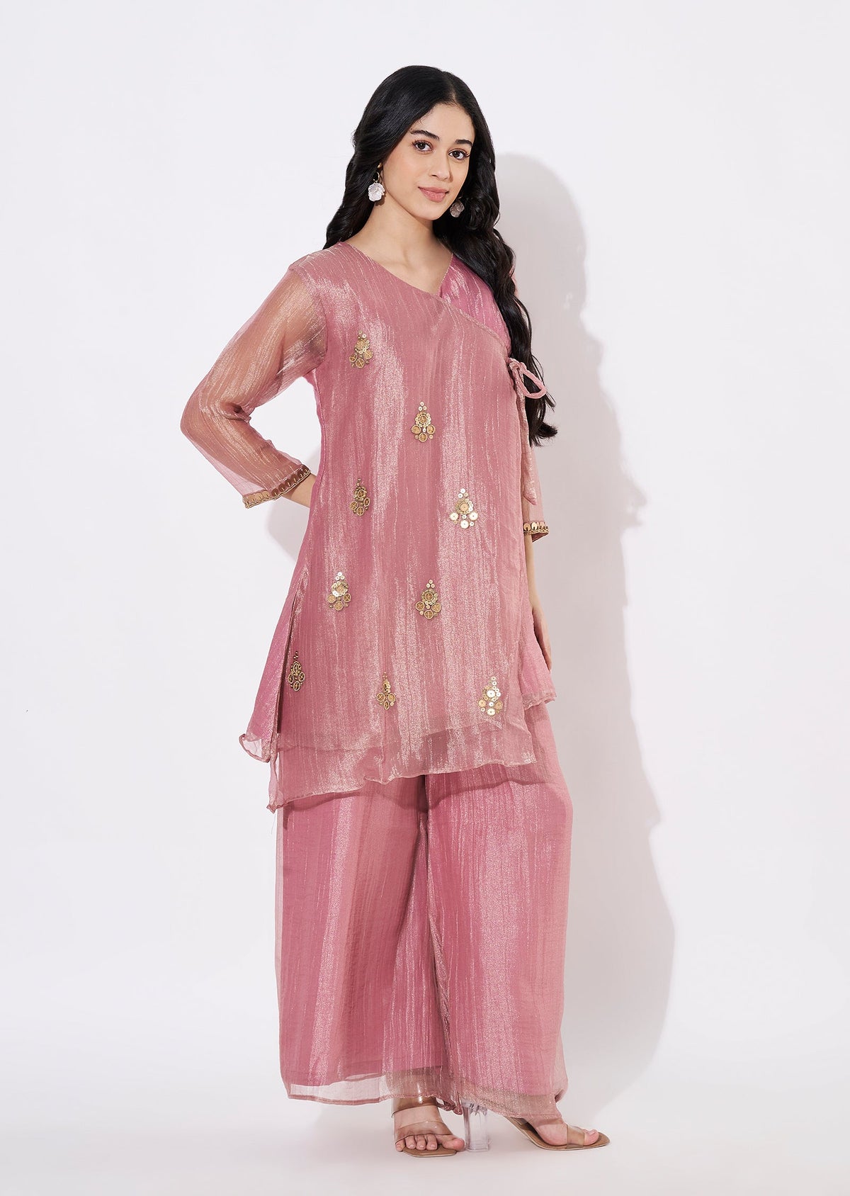 Pink Salsa Fusion wear kurti