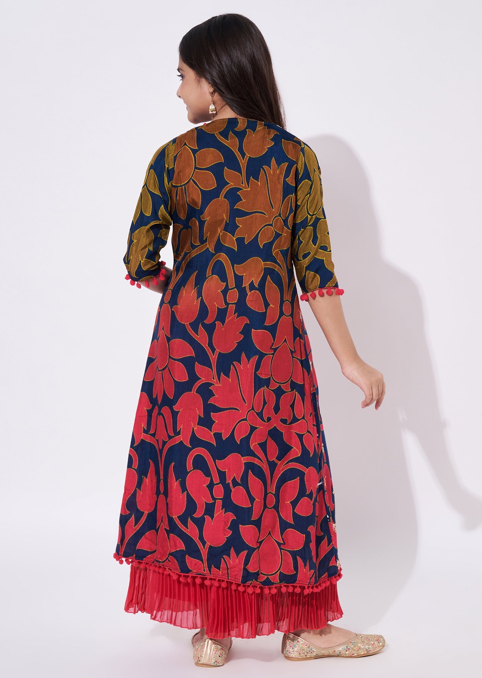 Rani Pink Chinnon Gharara Set