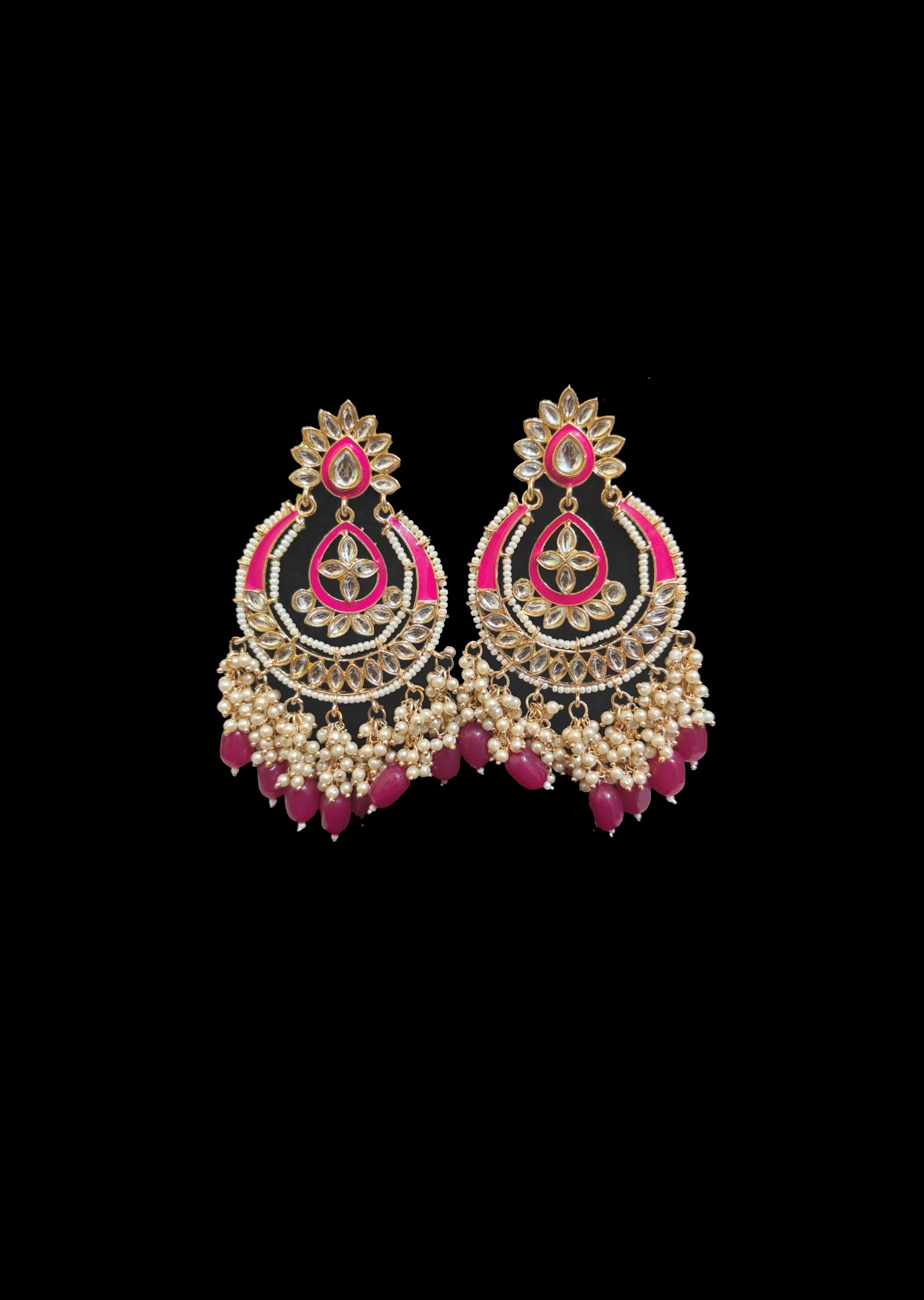 Red Brass Earring