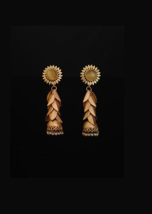 Yellow Brass Earring