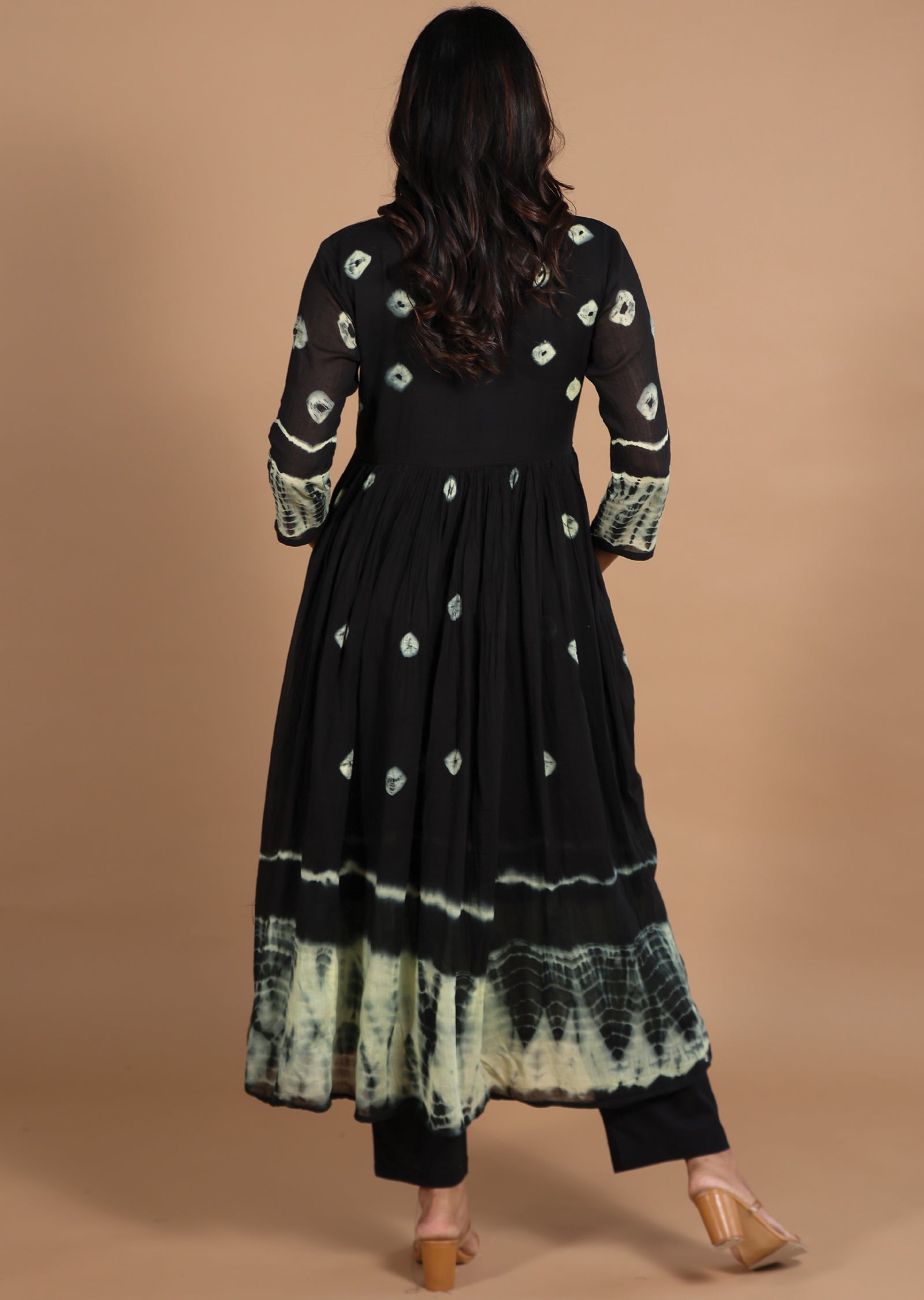 Black Cotton Anarkali