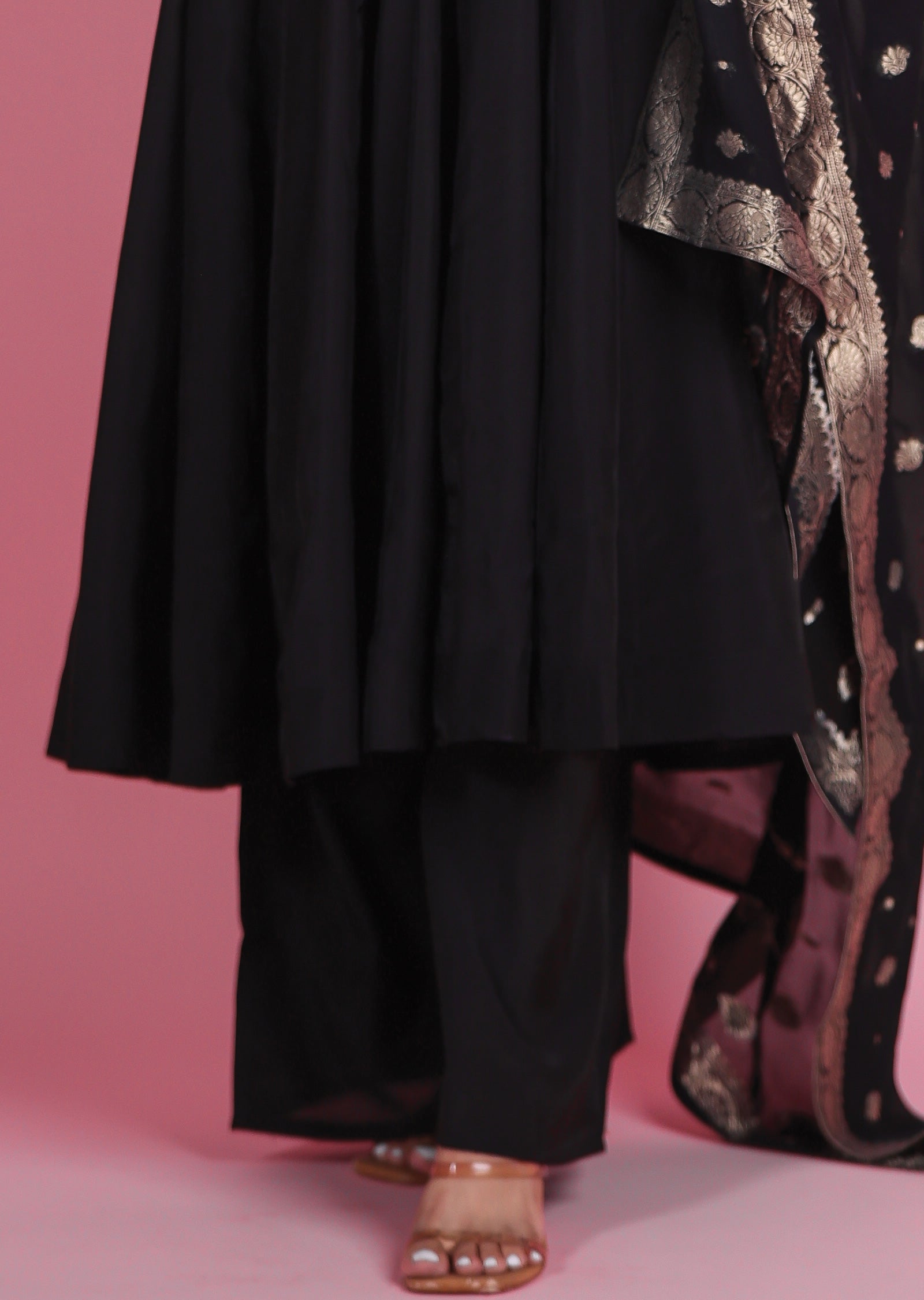 Black Silk Anarkali