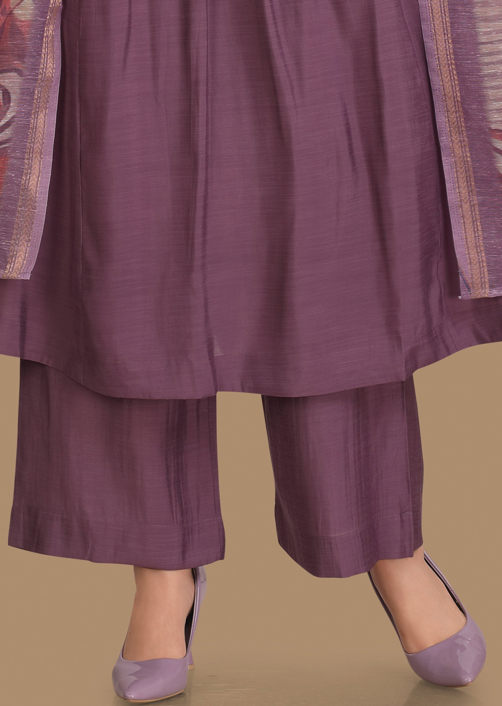 Lavender Silk Anarkali