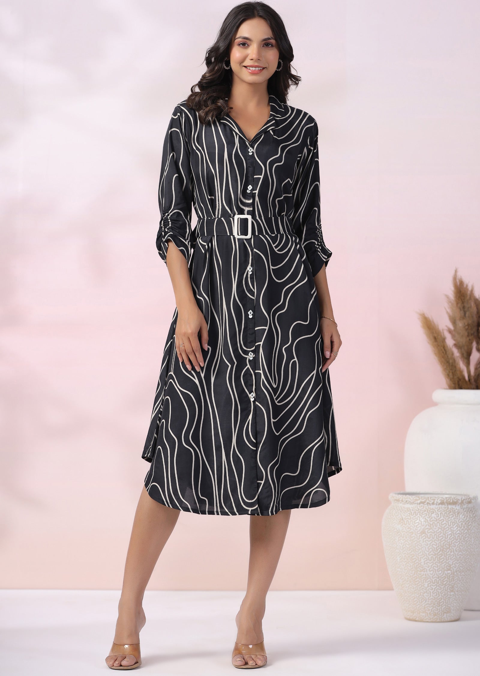 Black Muslin Kurti Frock Style 