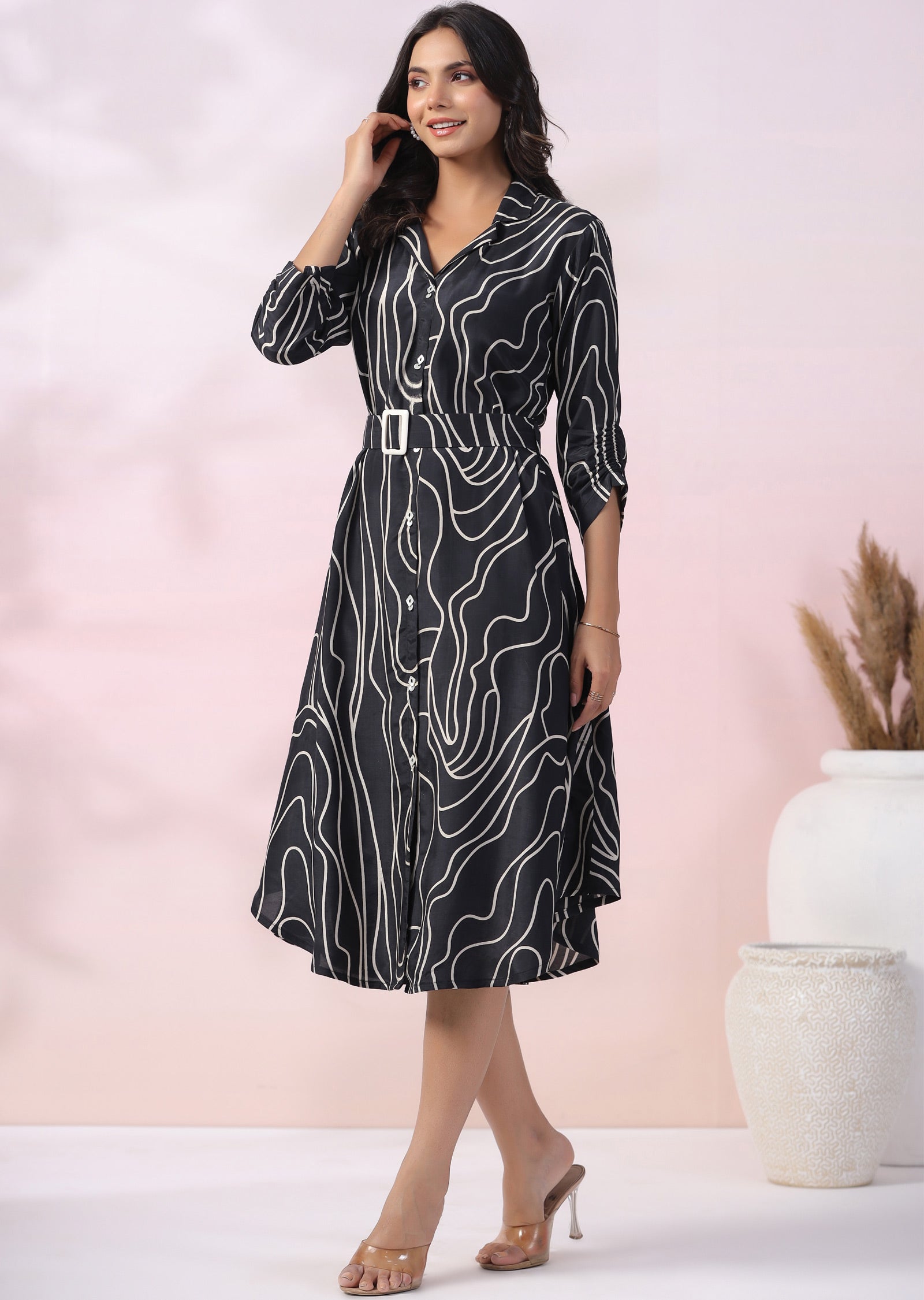 Black Muslin Kurti Frock Style