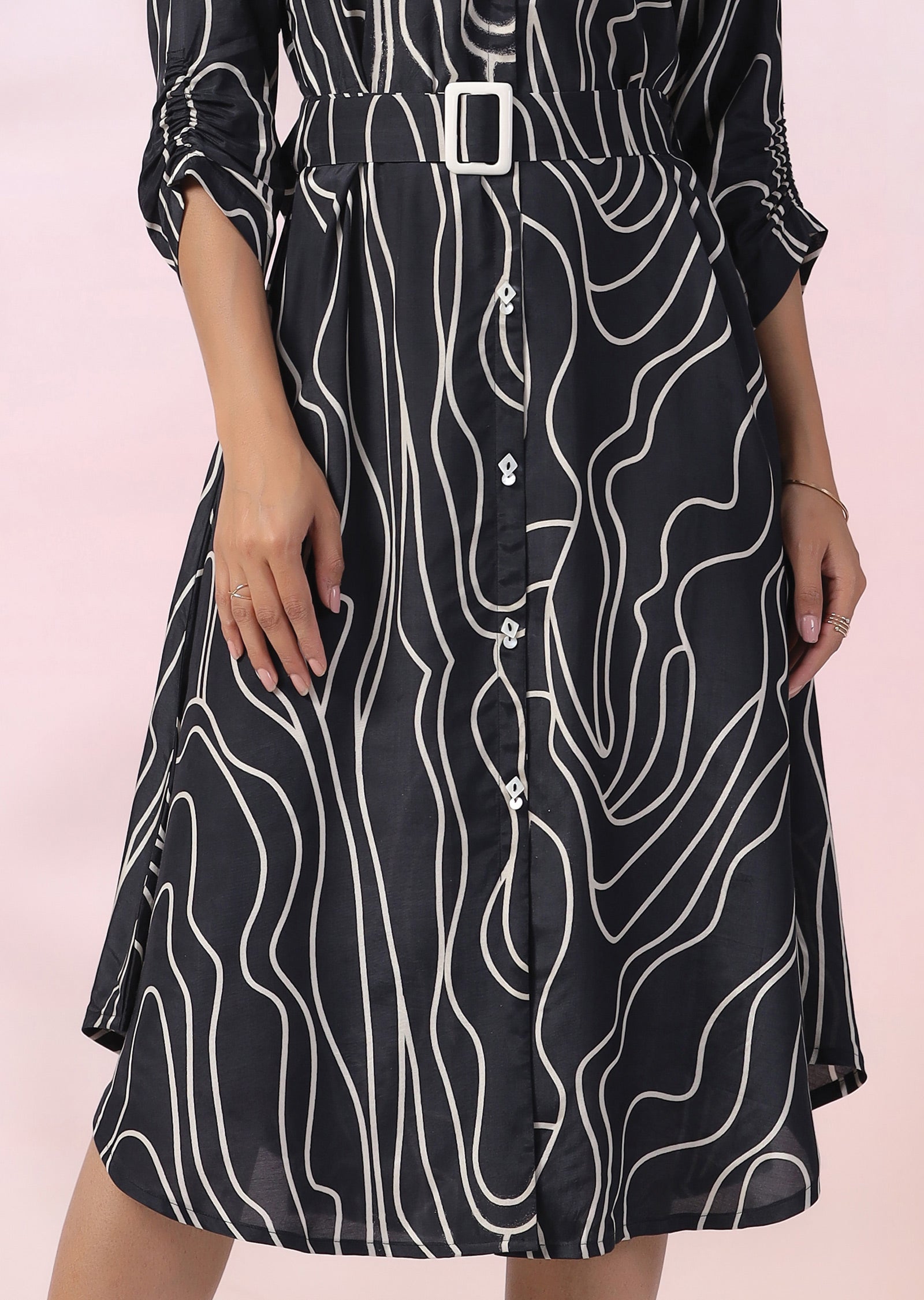 Black Muslin Kurti Frock Style