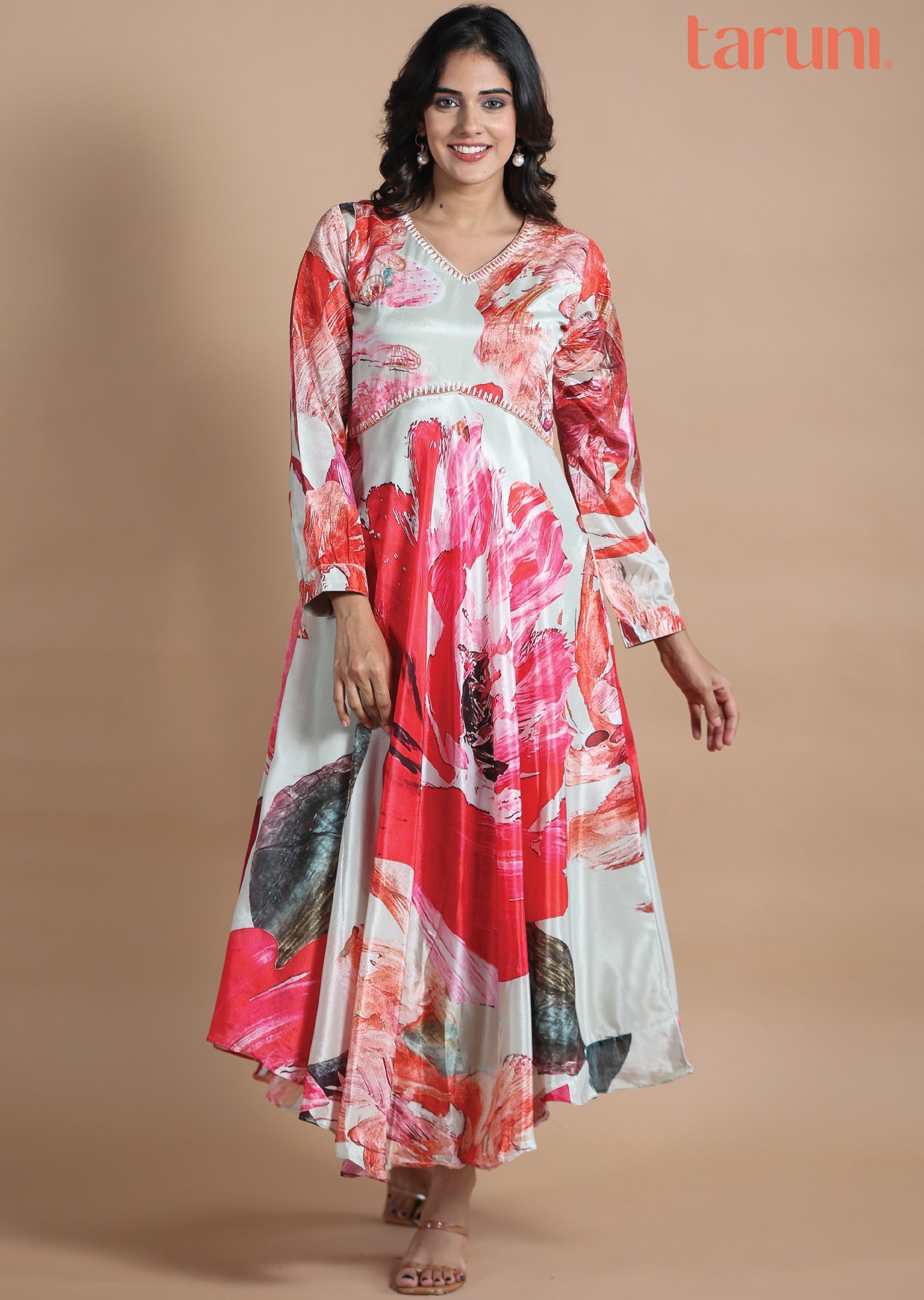 Fawn Chinnon Kurti Full Length