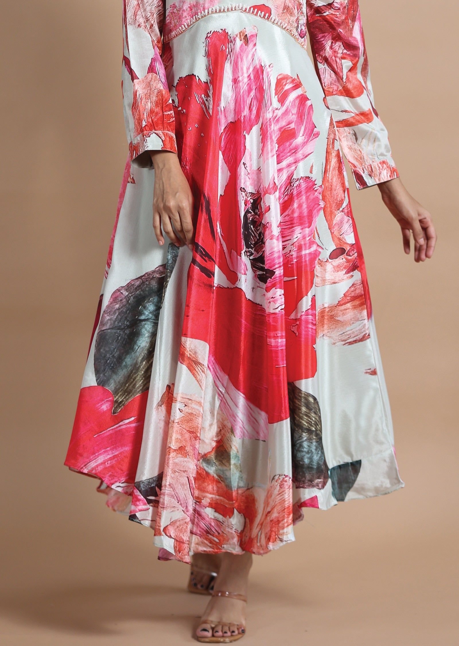 Fawn Chinnon Kurti Full Length