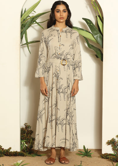 Fawn & Black Reyon Full Length Dress