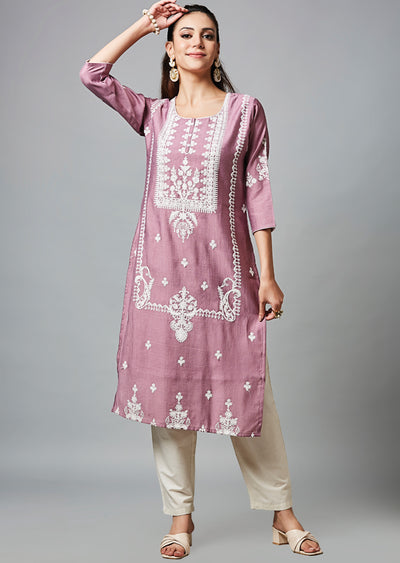 Dark Onion Pink Soft Silk Straight Cut