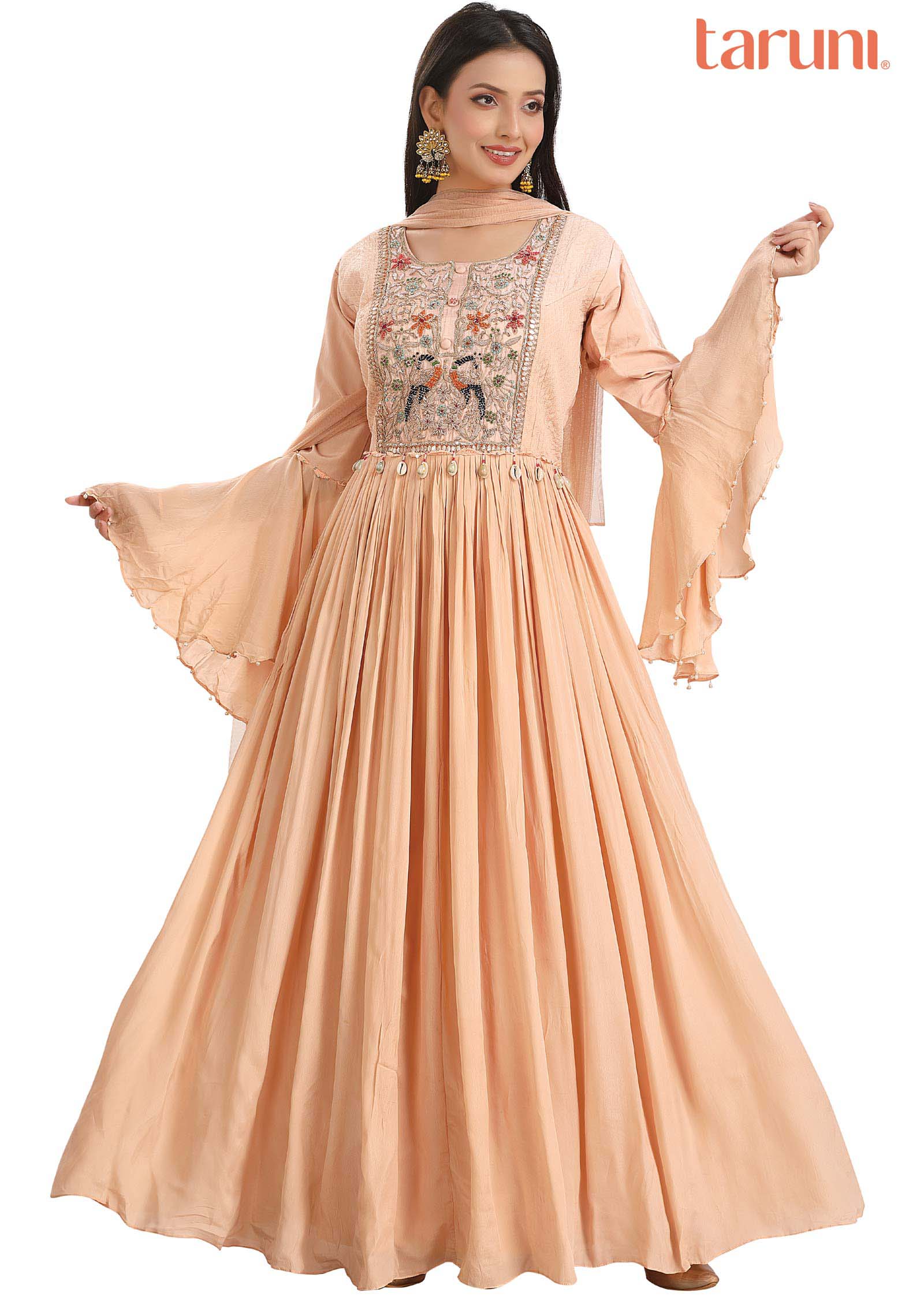 Pink Georgette Anarkali