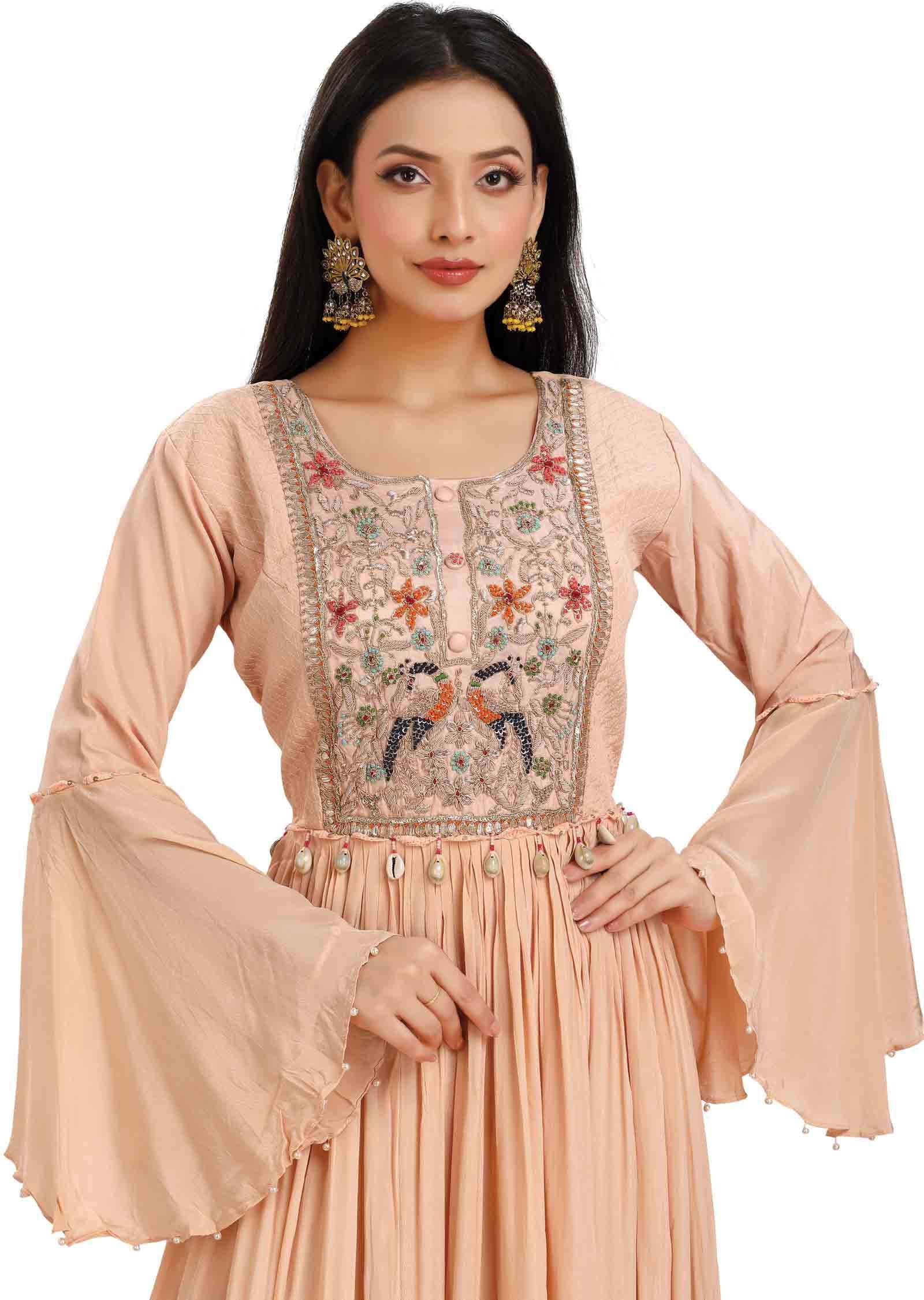 Pink Georgette Anarkali