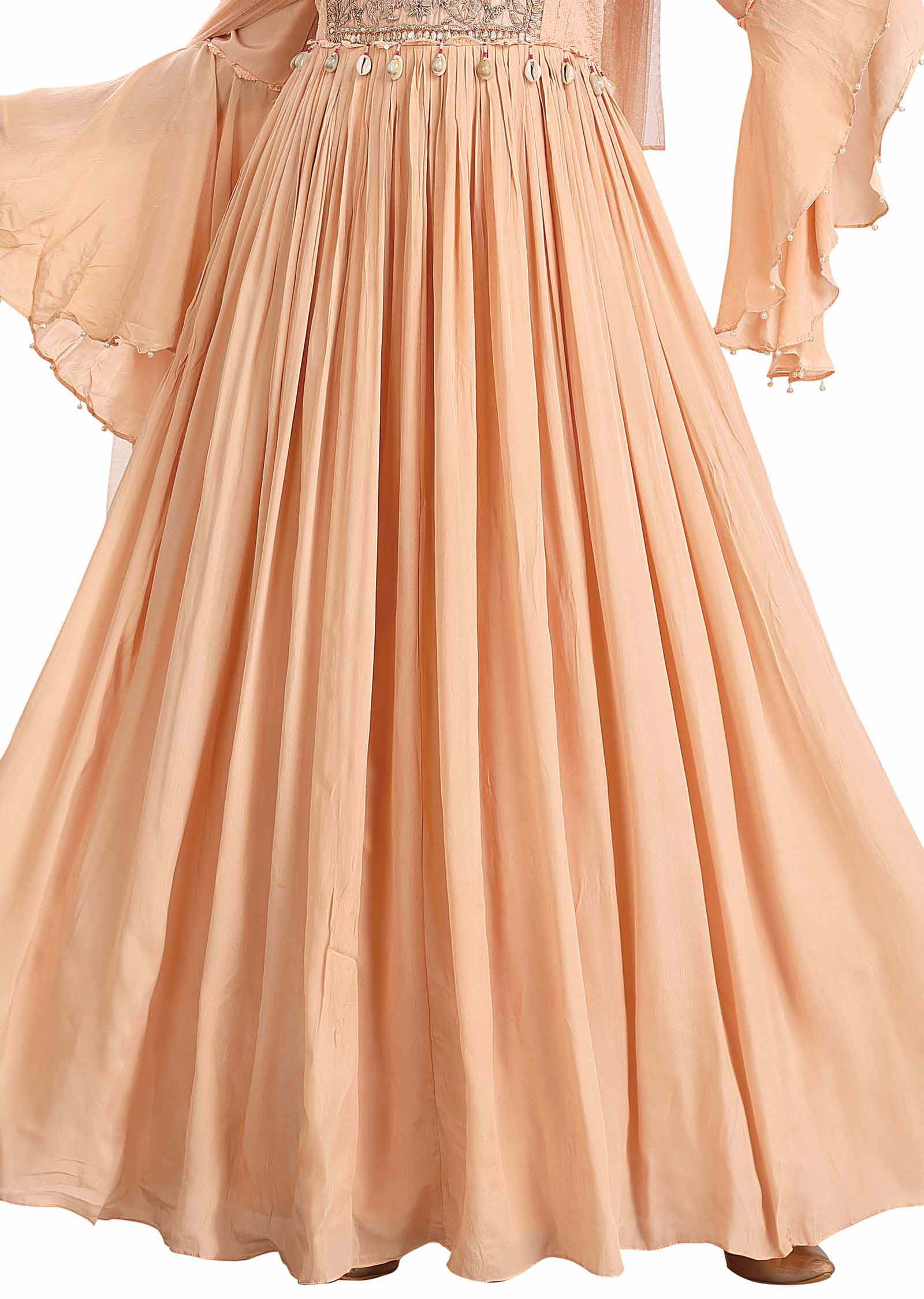 Pink Georgette Anarkali