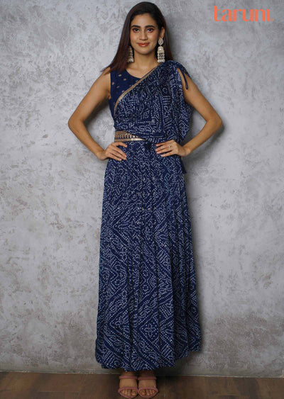 Navy Blue Party wear Gown