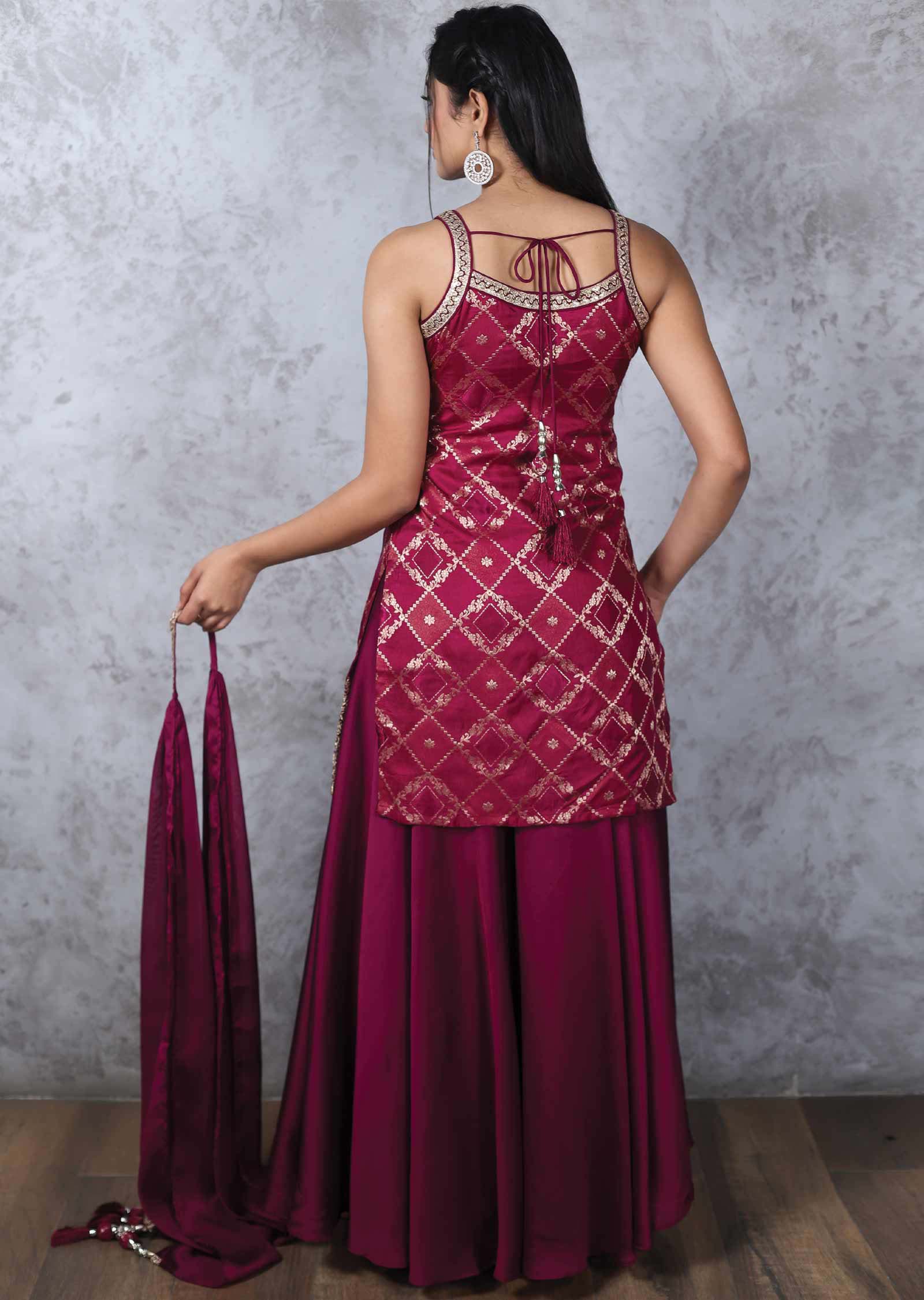 Maroon Sharara Gharara