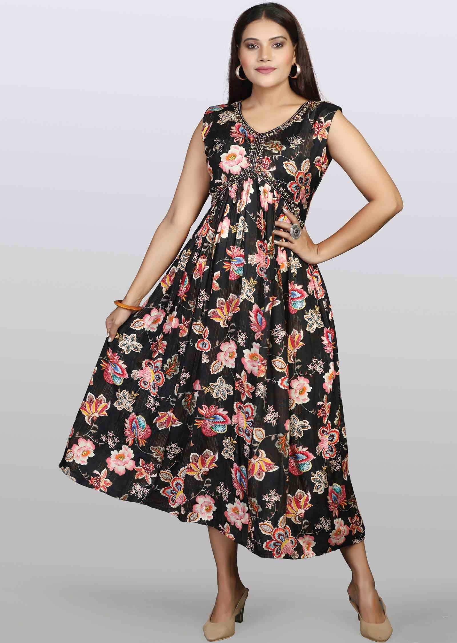 Black Modal Kurti Frock Style