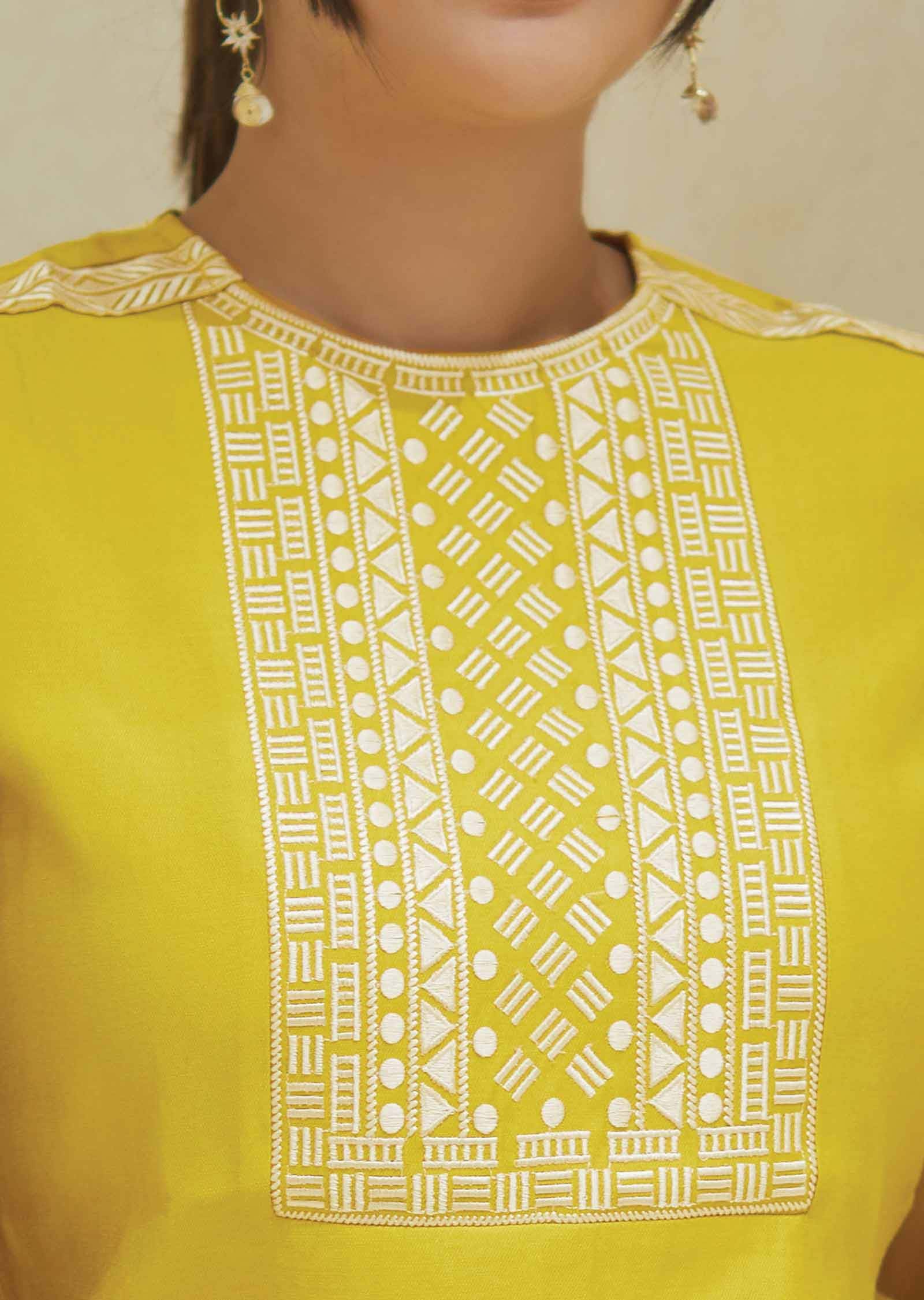 Yellow Soft Silk Co-Ord Set