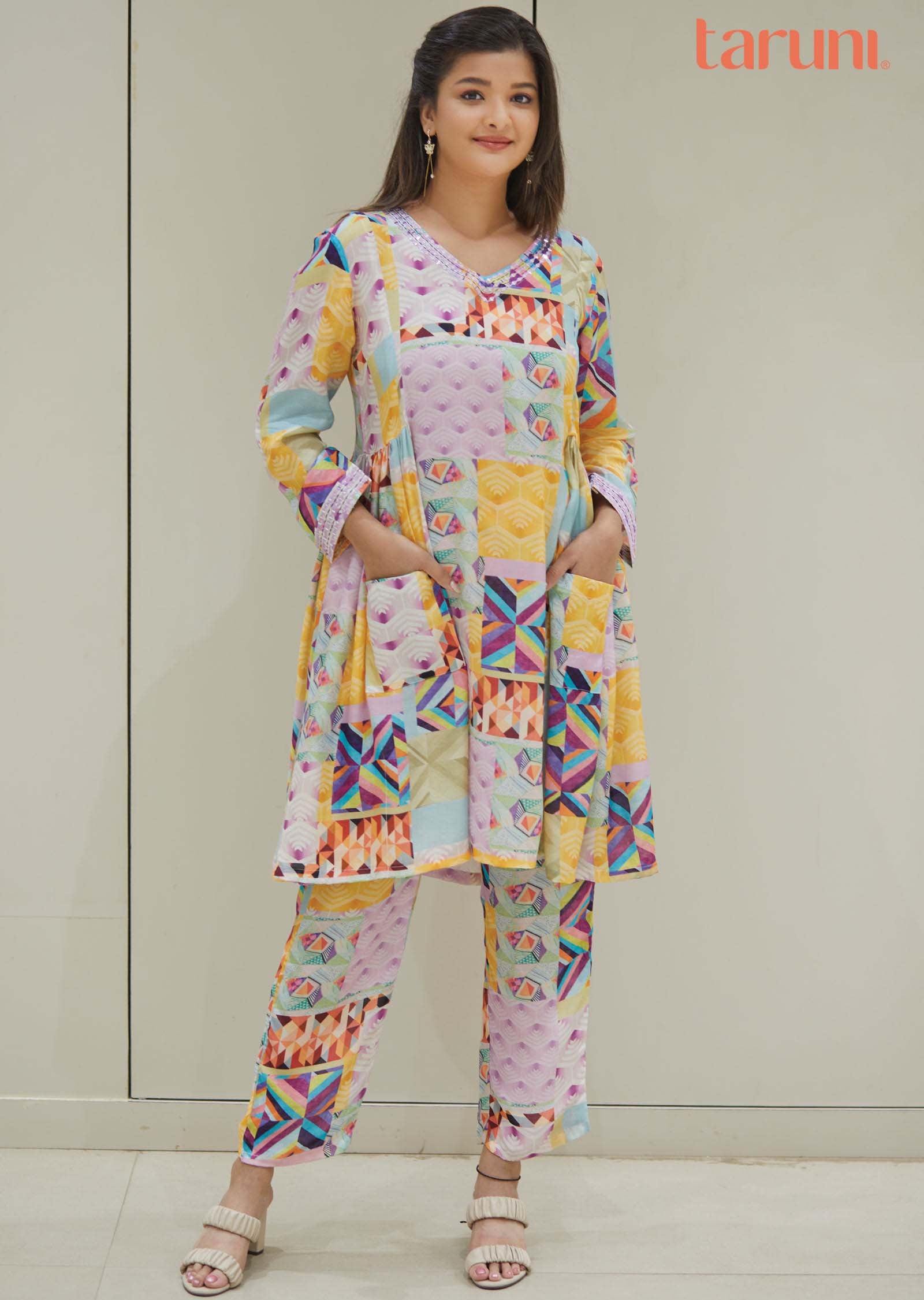 Mullti Muslin Printed Co-Ord Set