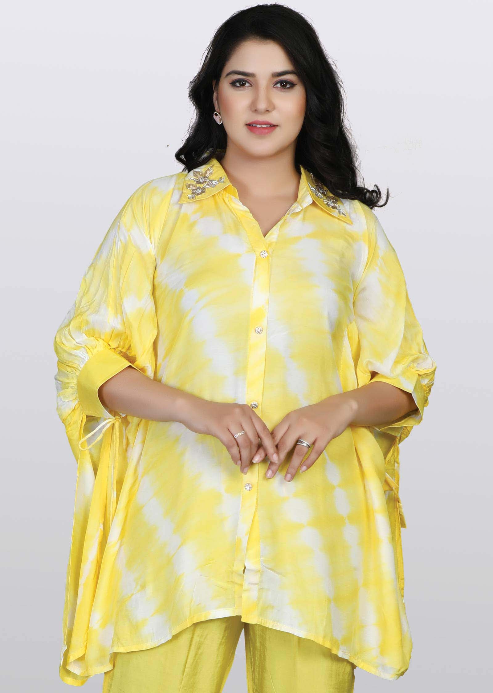 Yellow Muslin Co-Ord Set