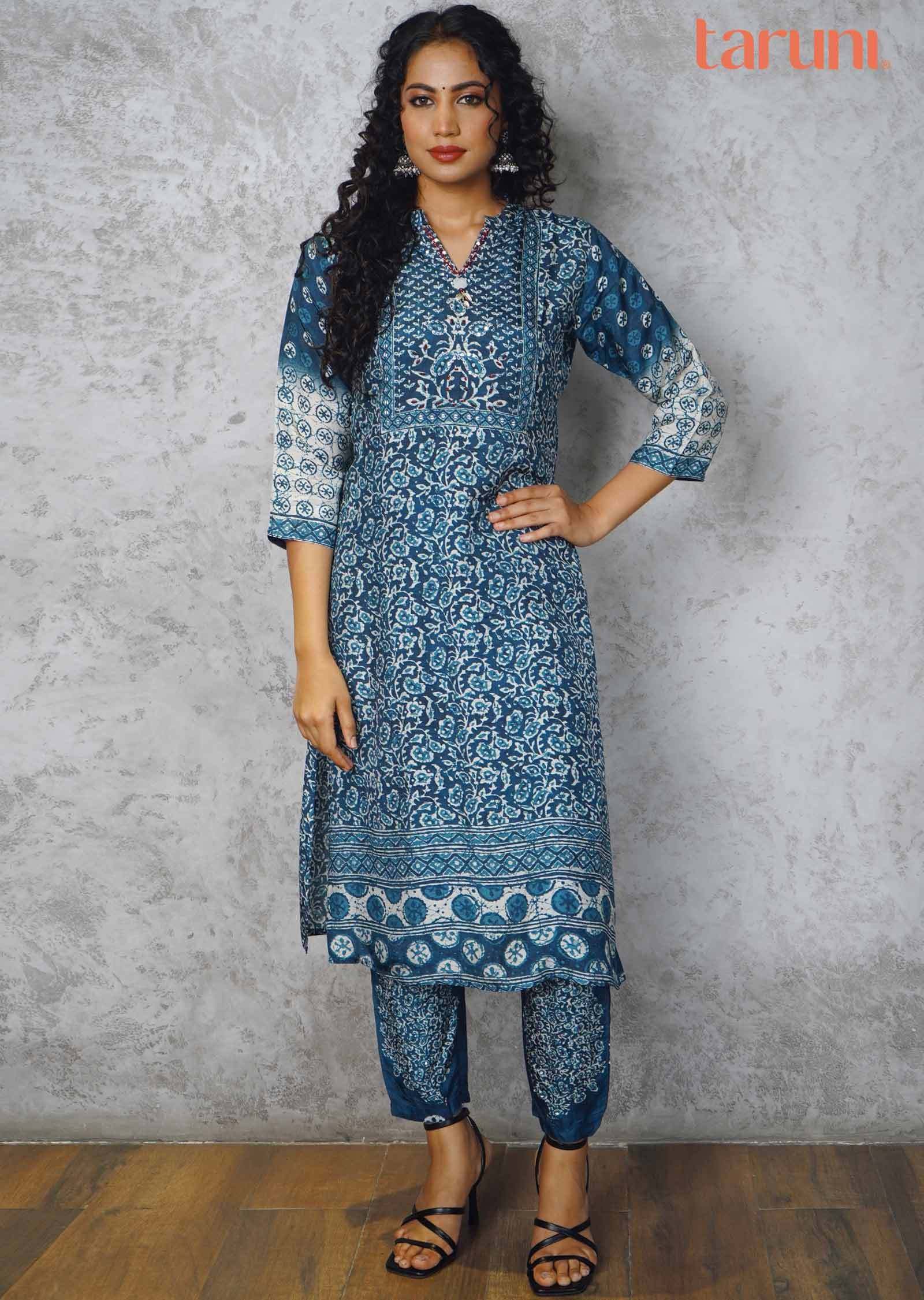 Blue Modal Kurti Sets