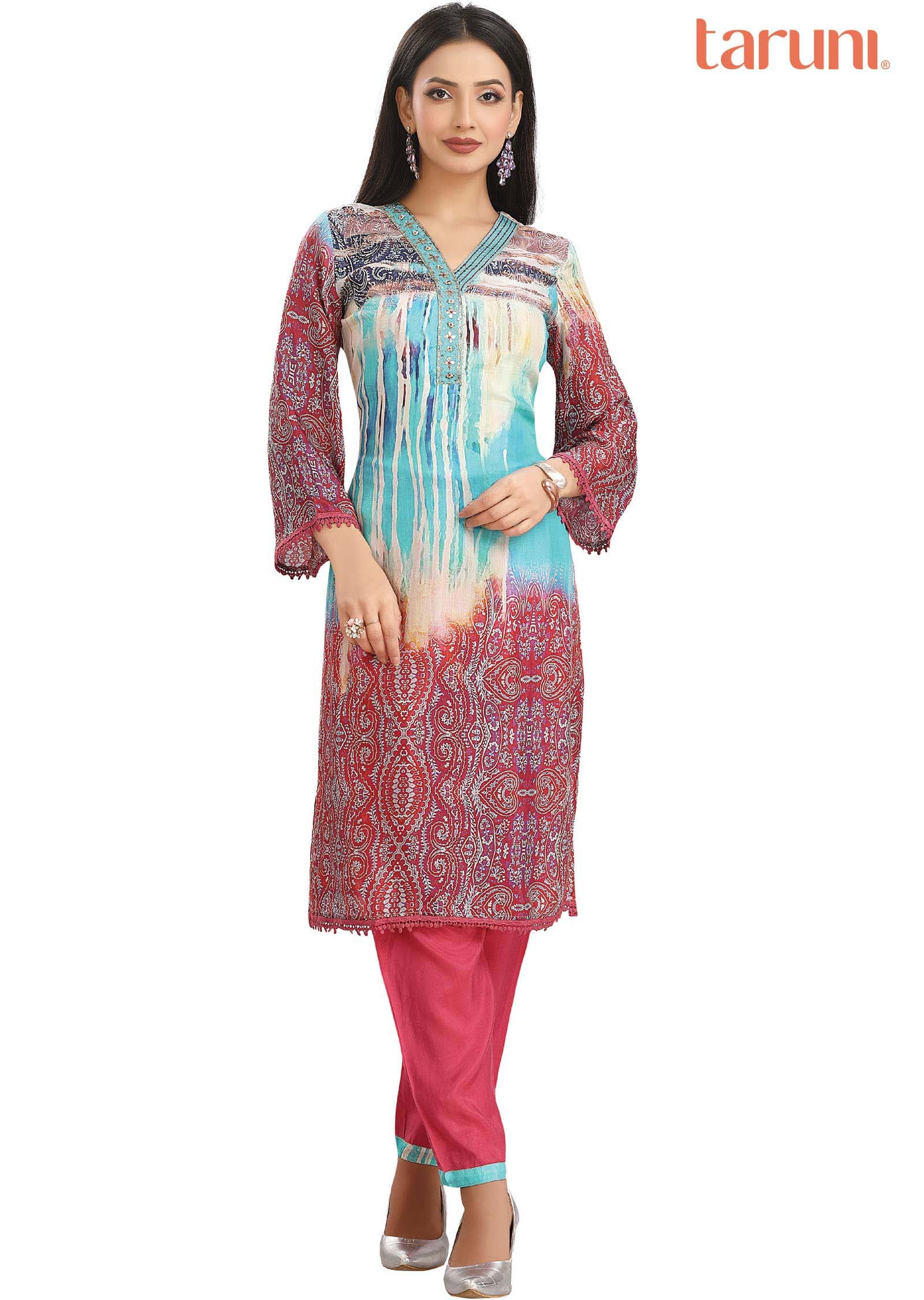 Multi Color Muslin Kurti Sets