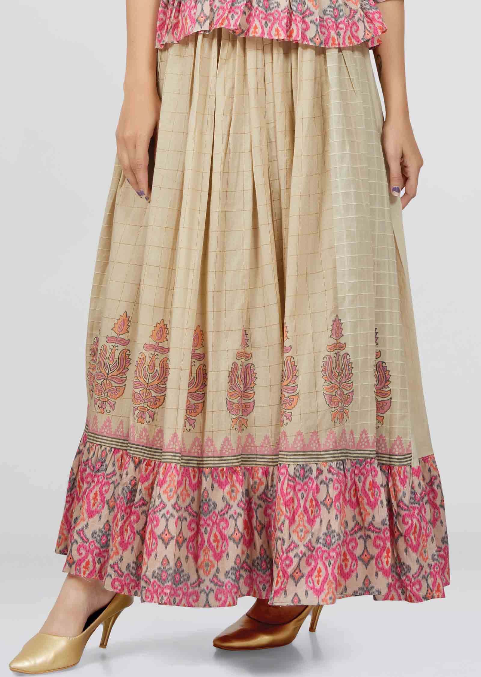 Beige Cotton Kurti